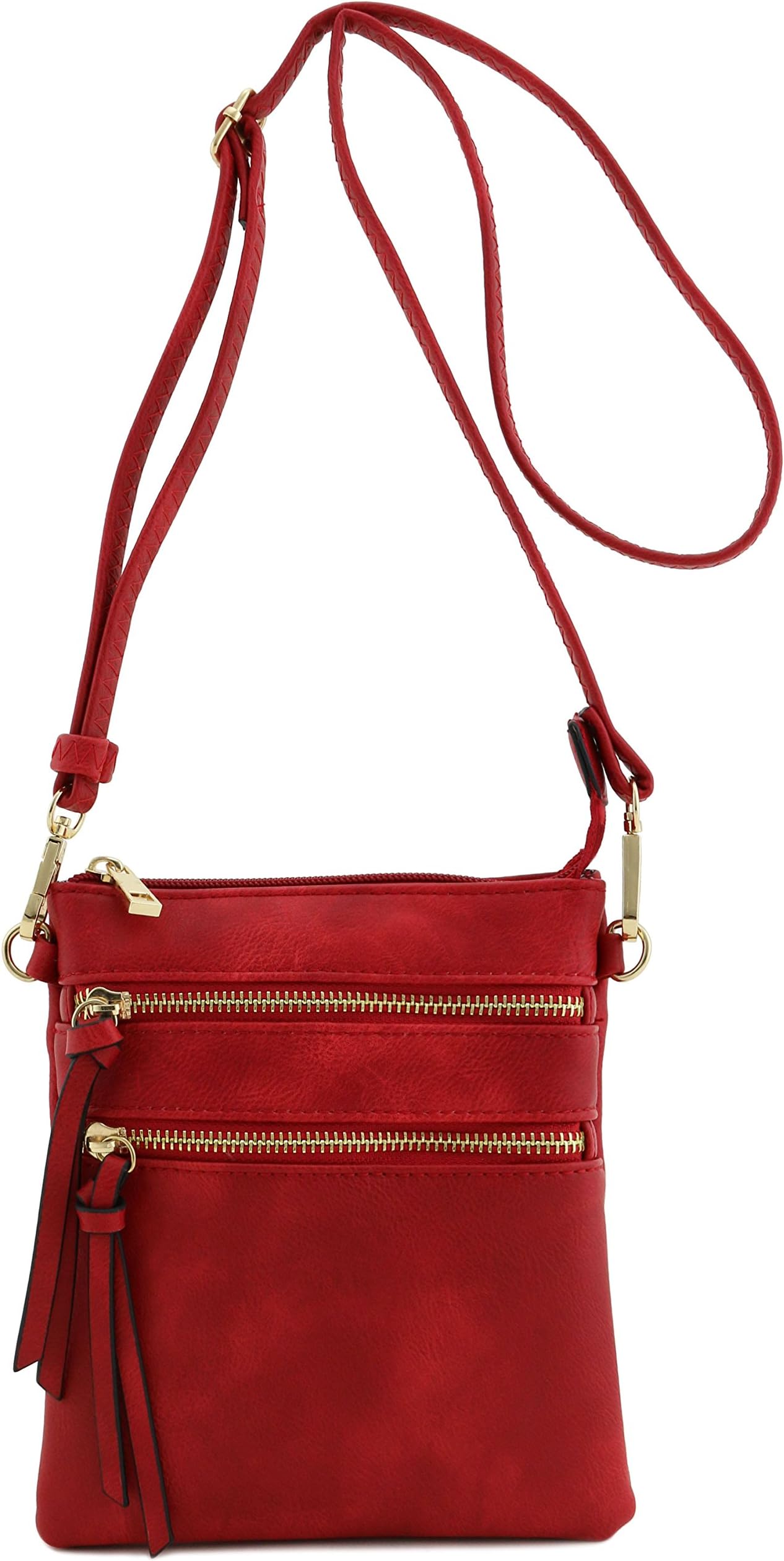 IsabelleFunctional Multi Pocket Crossbody Bag (Red) By Isabelle