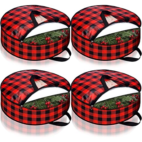 Sadnyy Wreath Boxes for Shipping - Heavy Duty Wreath Storage Bags for...