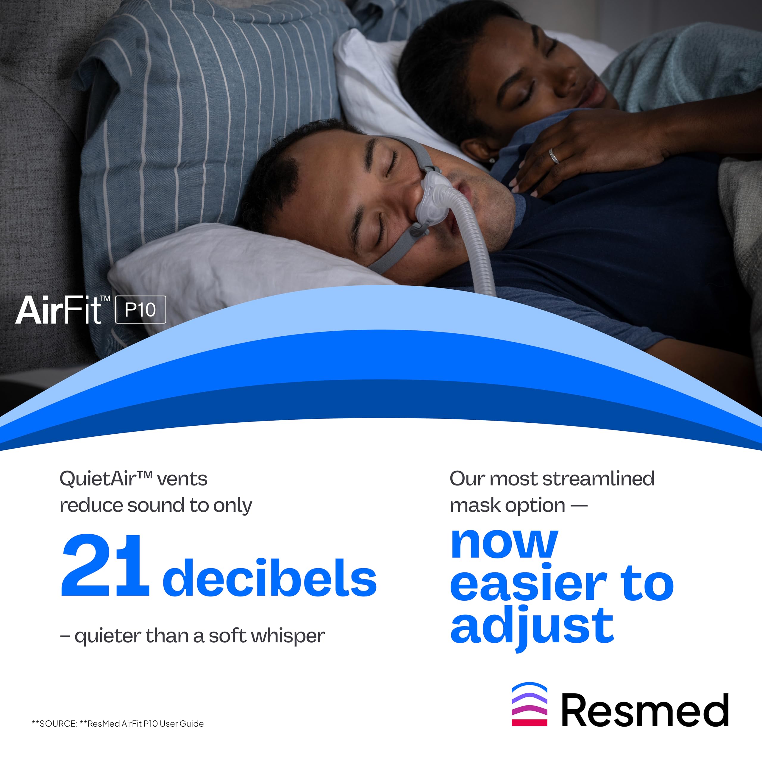 Amazon.co.jp: ResMed 鼻枕 AirFit P10用 - デュアルウォール