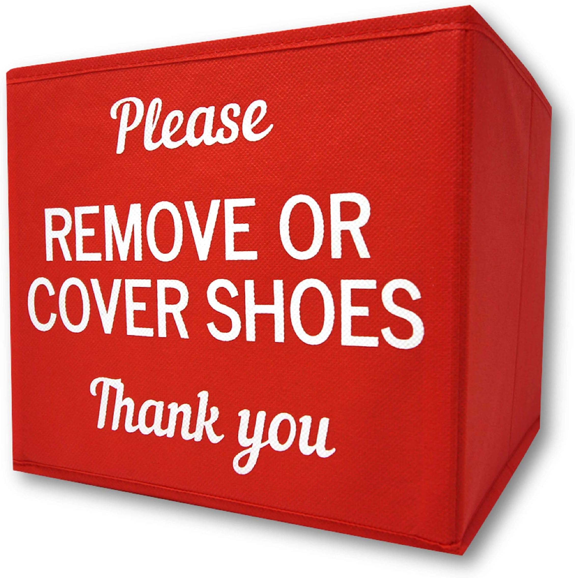 Shoe Cover Box | Disposable Shoe Bootie Holder For Realtor Listings and Open Houses, Please Remove Your Shoes Sign, Real Estate Agent Supplies