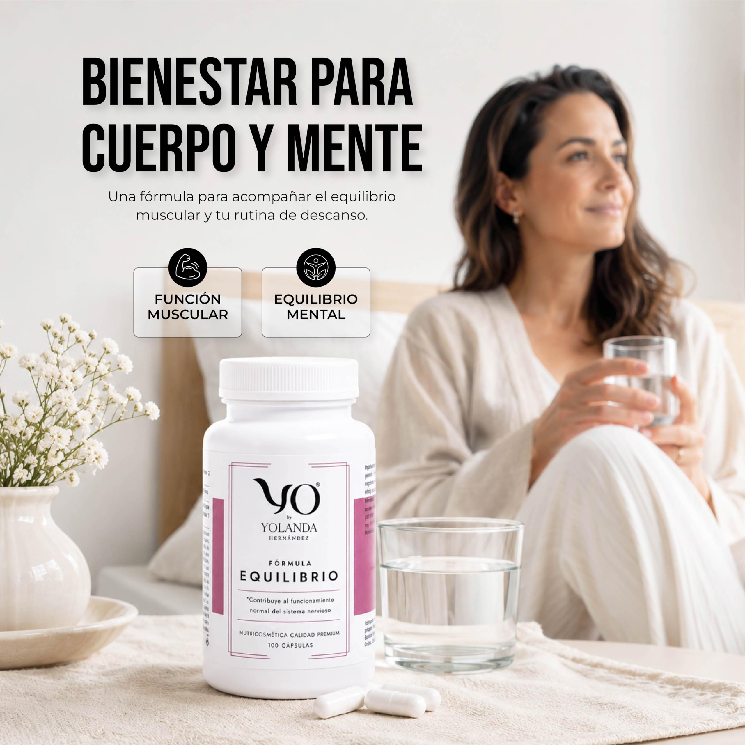 YO Fórmula Equilibrio | Magnesio Bisglicinato con Vitamina B6 | Alta Biodisponibilidad y Absorción | Relajación Muscular y Descanso | 100 Cápsulas Sin Gluten ni Lactosa