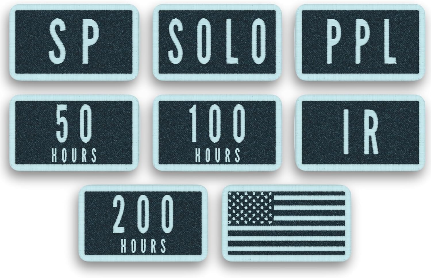 EntireFlight – Private Pilot Milestone Patch Set, Hook and Loop Patches, Earn Your Private Pilot’s License Progress Patches, Tactical Patches, Tactical Gear for Backpacks, American Flag Patch Include