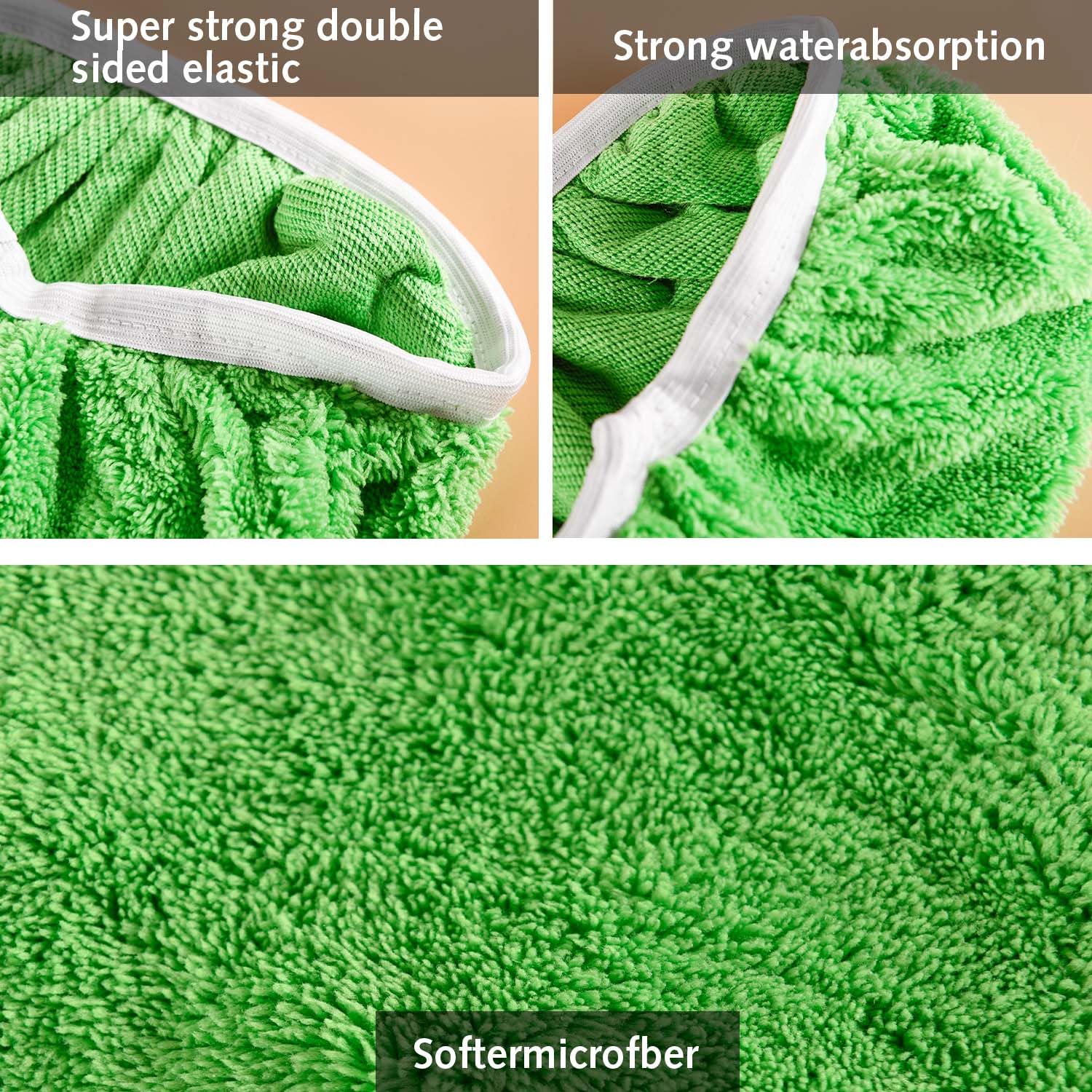 6 Stück Bodentücher Aus Mikrofaser - Wiederverwendbar Für Nass & Trockenreinigung