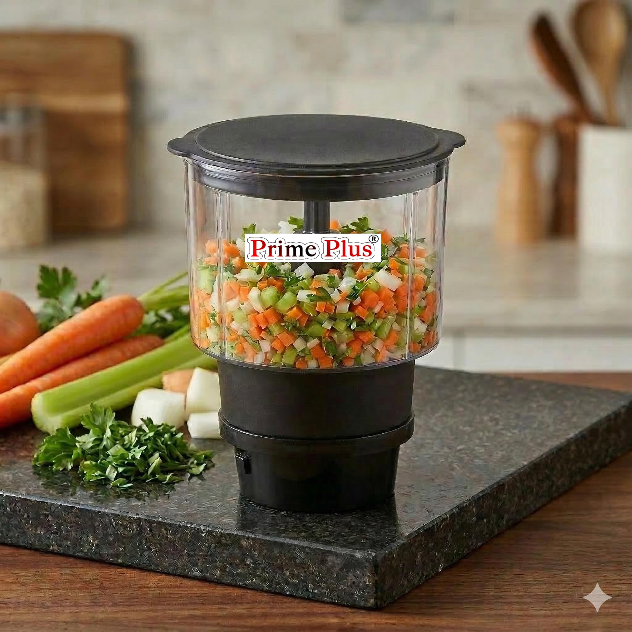 Prime Plus Chopper Jar Attachment for Existing Mixer Grinder | Multipurpose Food Chopper Jar | Easy Chopping for Vegetables & Nuts — Amazon image 7