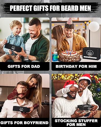 Miniatura 2 de Kit de cuidado y aseo de barba para hombres: con 2 aceites de barba y bálsamo - Champú y acondicionador para lociones después del afeitado de