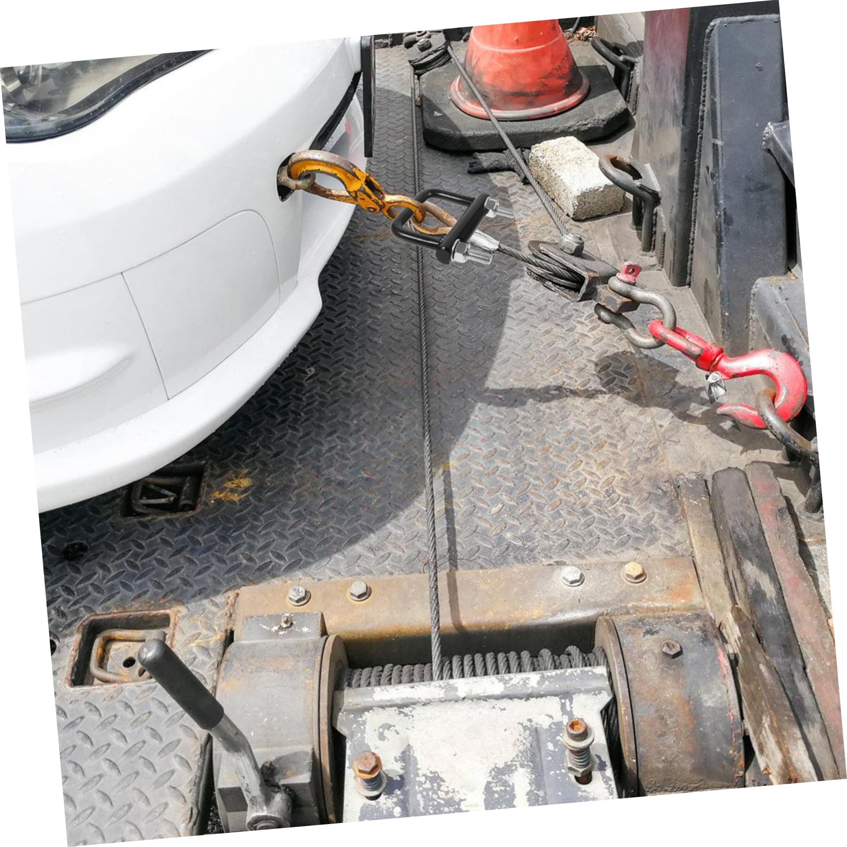 Cabilock Grillete de Remolque de Metal Negro Tensor de Alta Resistencia para Estabilizador de Enganche Enganche Antivibración para Fijación de Remolque