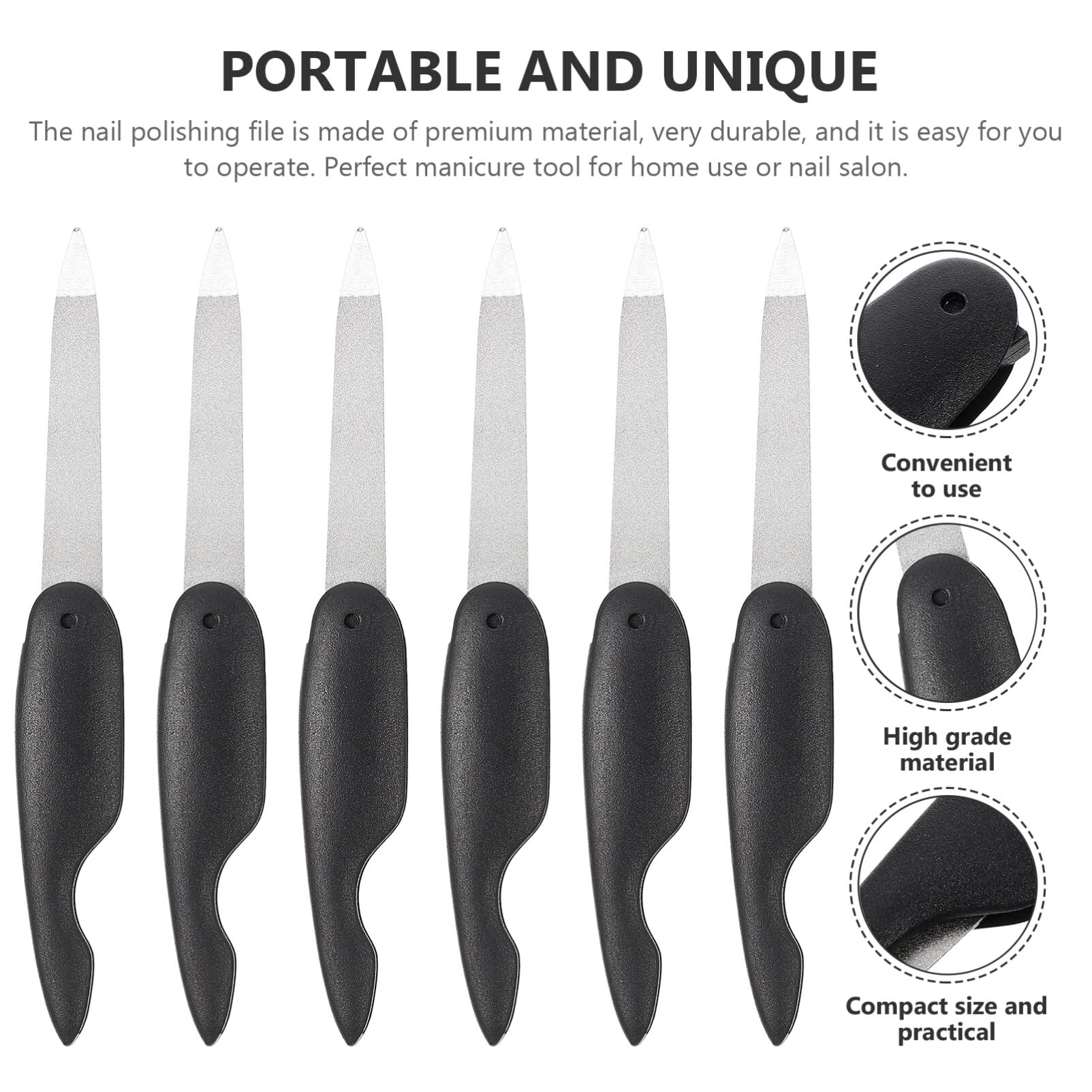 Healeved 18pezzi Files Foldable Nail Buffers for Manicure and Reusable Compact Design