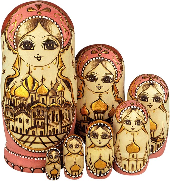 YAKELUS 7pcs Russian Nesting Dolls Matryoshka handmade0707 Amazon.co.uk Toys & Games