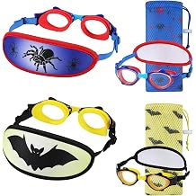 Toddler Goggles 3/4/5 Years Old, Kids Goggles No Hair Pull, Children Swimming Goggles Fabric Strap