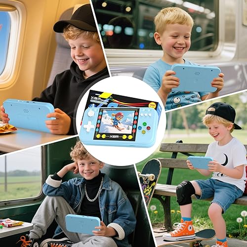 Miniatura 7 de Handheld game console, Preloaded 500 Retro Video Games with 3.0 LCD Screen, Rechargeable Battery Mini Arcade Electronic Toy Gift for Boys & Girls