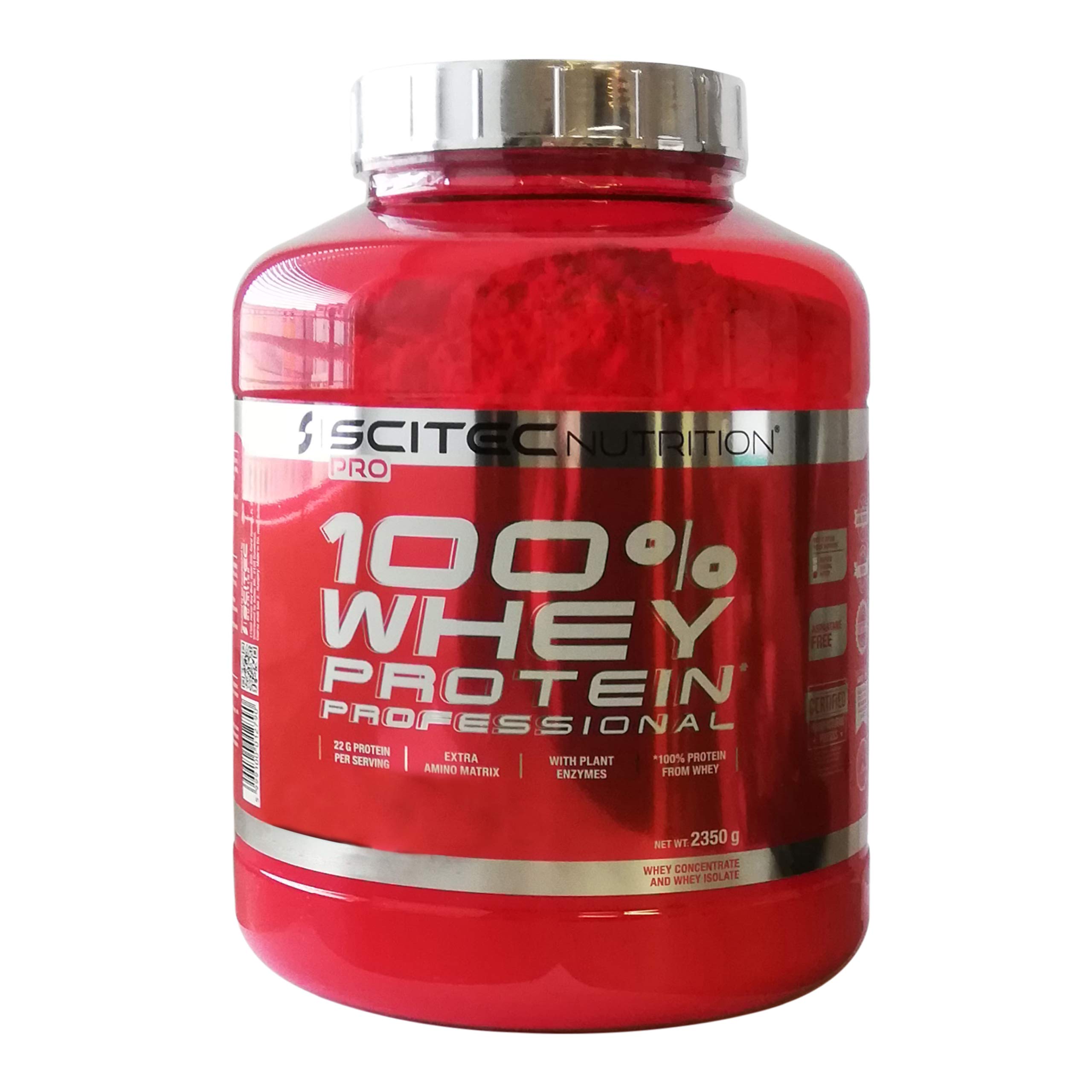 Scitec Nutrition 100% Whey Protein Professional 2350 g 1 pacote de proteína de sérum de leite em pó em pó (chocolate cookies e cream)