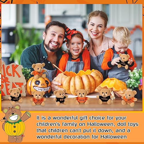 Miniatura 4 de 12 piezas de oso de peluche del día de San Patricio, mini oso de peluche, camisa bordada, oso de 4.7 pulgadas, pequeños recuerdos de fiesta para