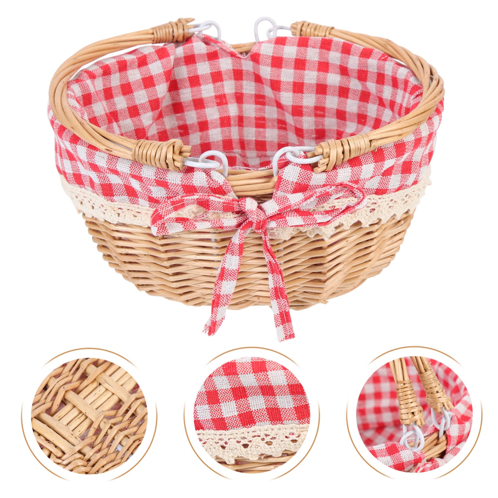 Cestino In Vimini Portatile Per Frutta E Picnic - Design Naturale Per Casa E Esterni