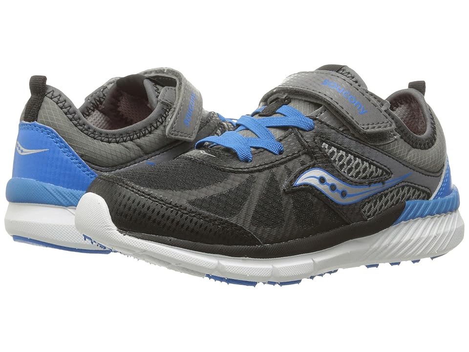 

Saucony Kids Volt A/C (Little Kid) (Grey/Black/Blue) Boys Shoes