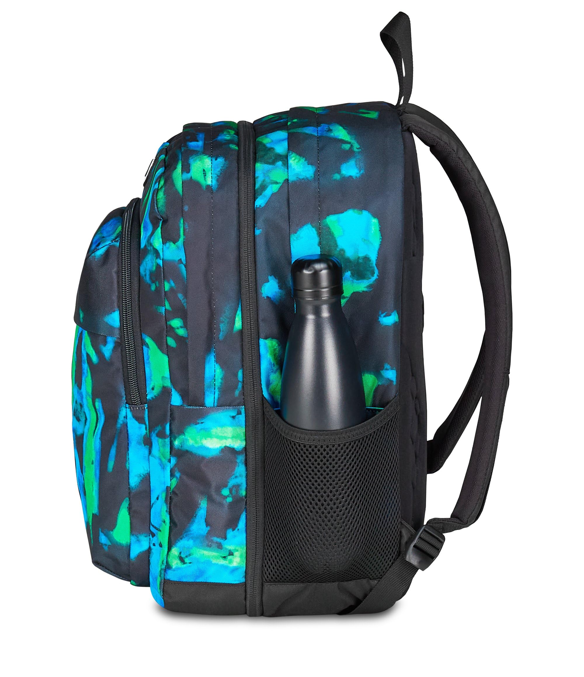 Seven Zaino Scuola Pro XXL Detach con Cuffie Wireless, Blu, Tasca Interna Porta PC e Tasca Laterale per Borraccia, 33 L, Scuola Media e Superiore, Zaino Ragazzo