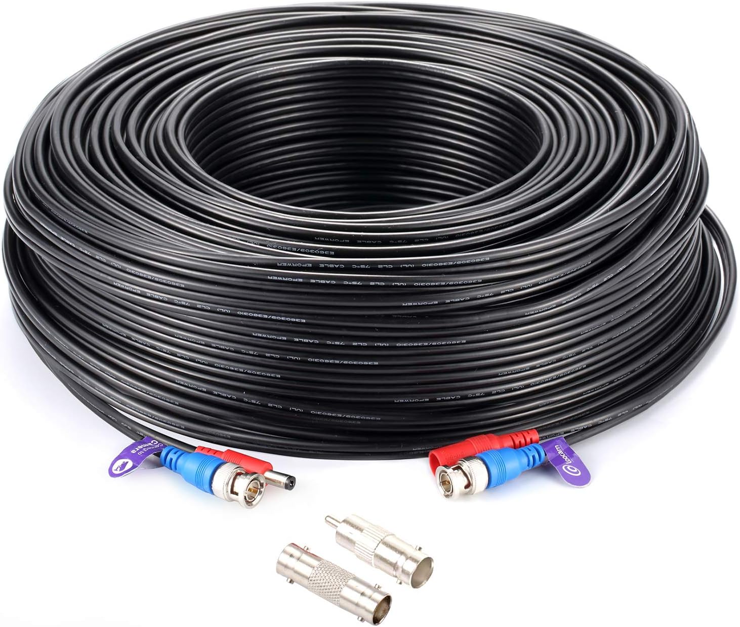 Bеѕt Dеаl Prоduсt Loocam 300ft All-in-one BNC Video and Power Cable for CCTV Security Camera,Extension Coaxial Cable with BNC Video and Power Connectors Copper Braid Shielded Wire for Surveillance Camera System(black) Nеw Arrіvаlѕ Loocam 300ft All-in-one BNC Video and Power Cable for CCTV Security Camera,Extension Coaxial Cable with BNC Video and Power Connectors Copper Braid Shielded Wire for Surveillance Camera System(black)