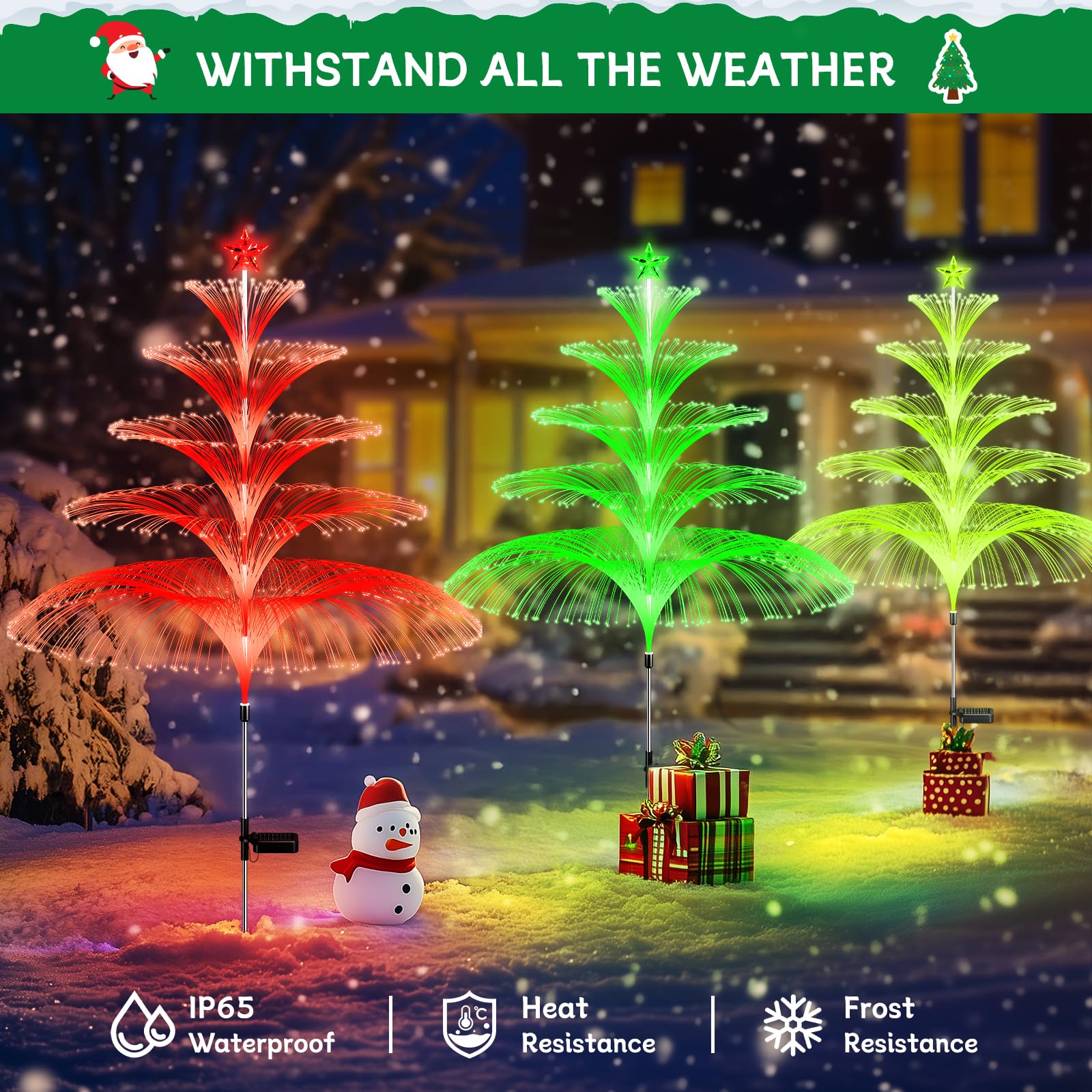 Decoration Noel Exterieur Solaire Stalactite, Guirlande Lumineuse