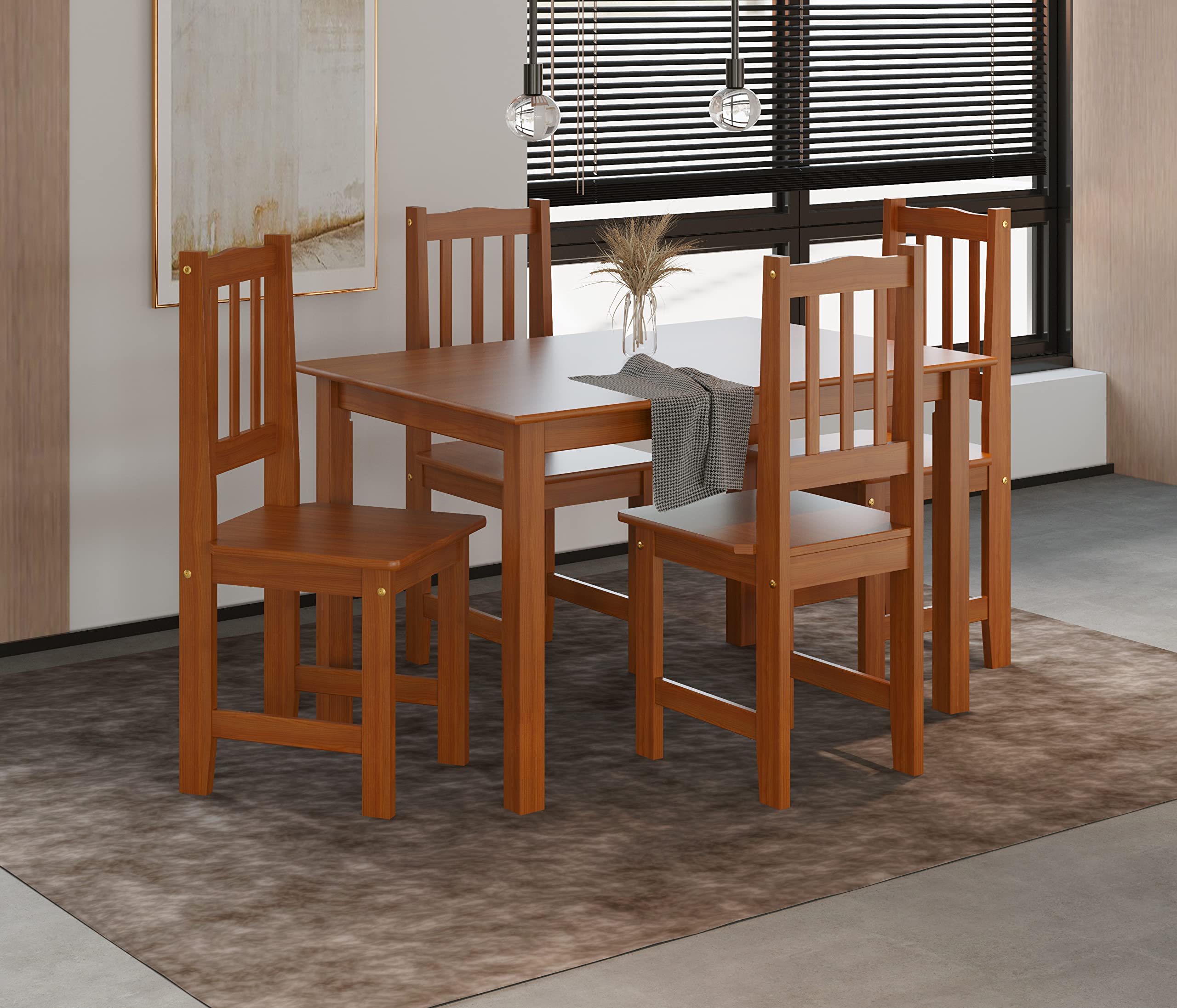 Dogar Kynus - Aparador de 2 Puertas con 2 cajones, 86 x 91 x 42 cm, Madera, Color Cerezo