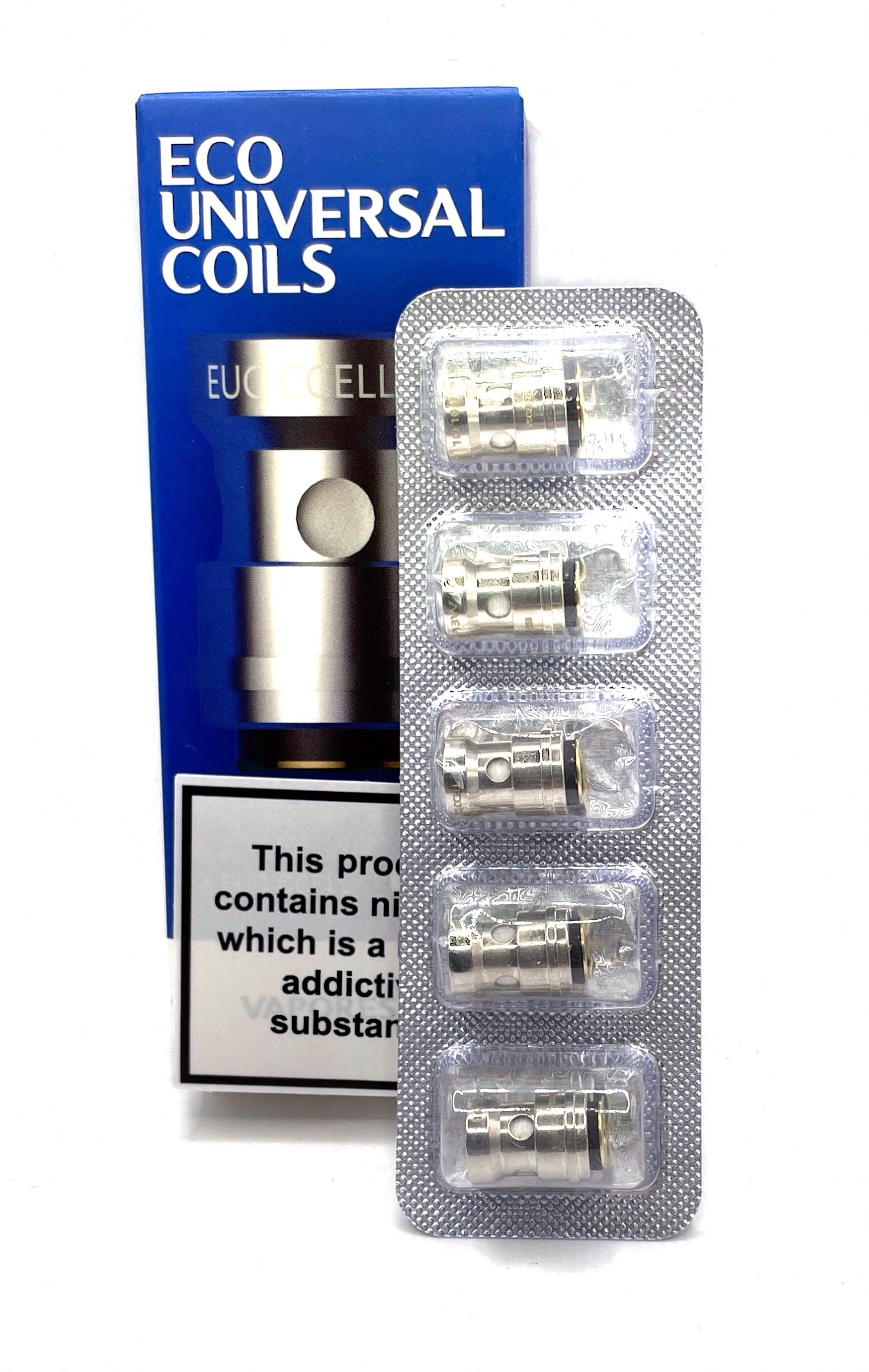 5-Pack EUC Coils 1.0 ohm Compatible with Vaporesso EUC/Estoc/Veco/VM Tank (Target Mini 2) / Attitude