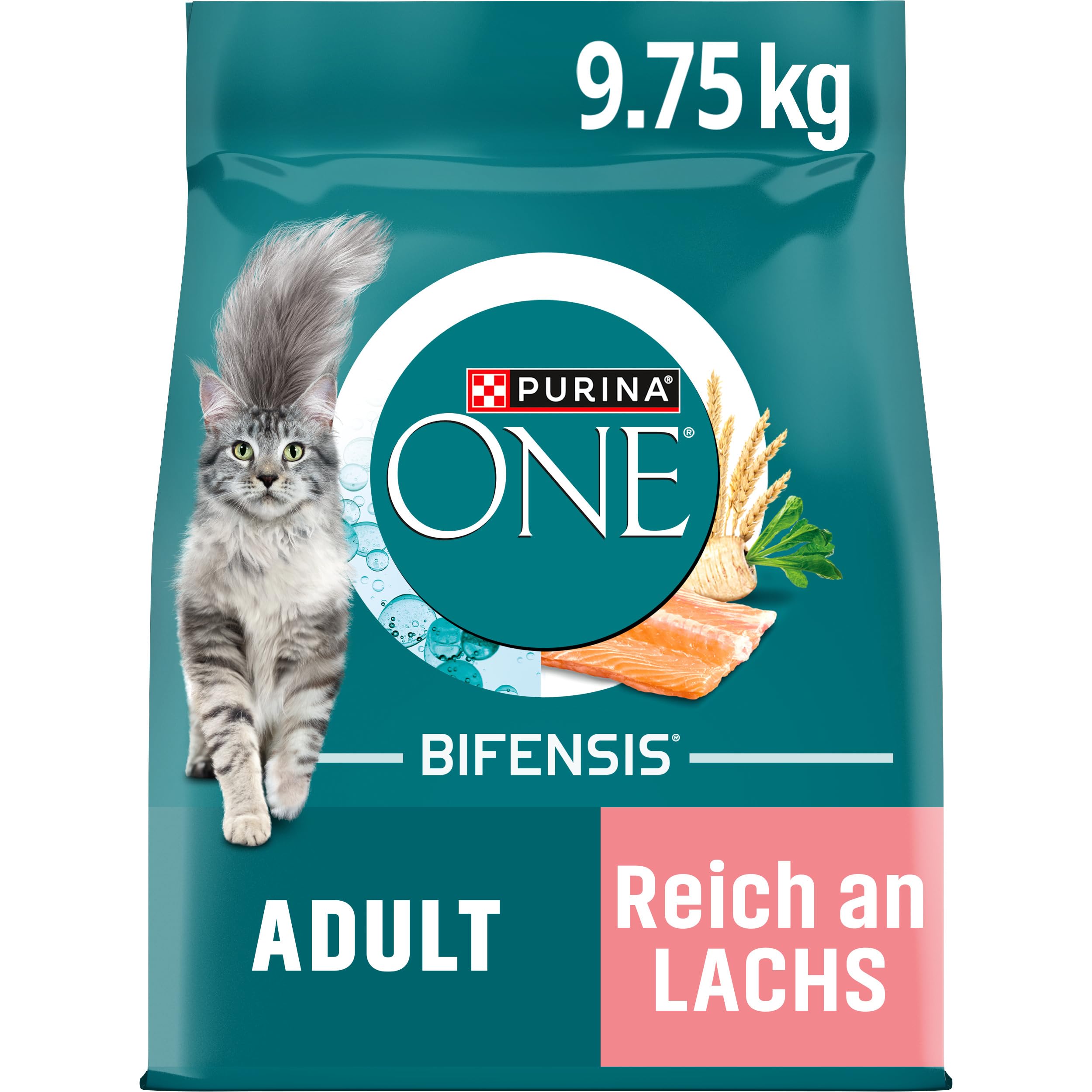 PURINA One Bifensis Croquetas de Salmón para Gatos Adultos | Bolsa de 9,75 kg