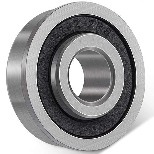 Miniatura 3 de 10 rodamientos de bolas con brida ID 58 pulgadas x diámetro exterior 1-38 pulgadas para cortacésped, carretillas, carros y bujes de mano,