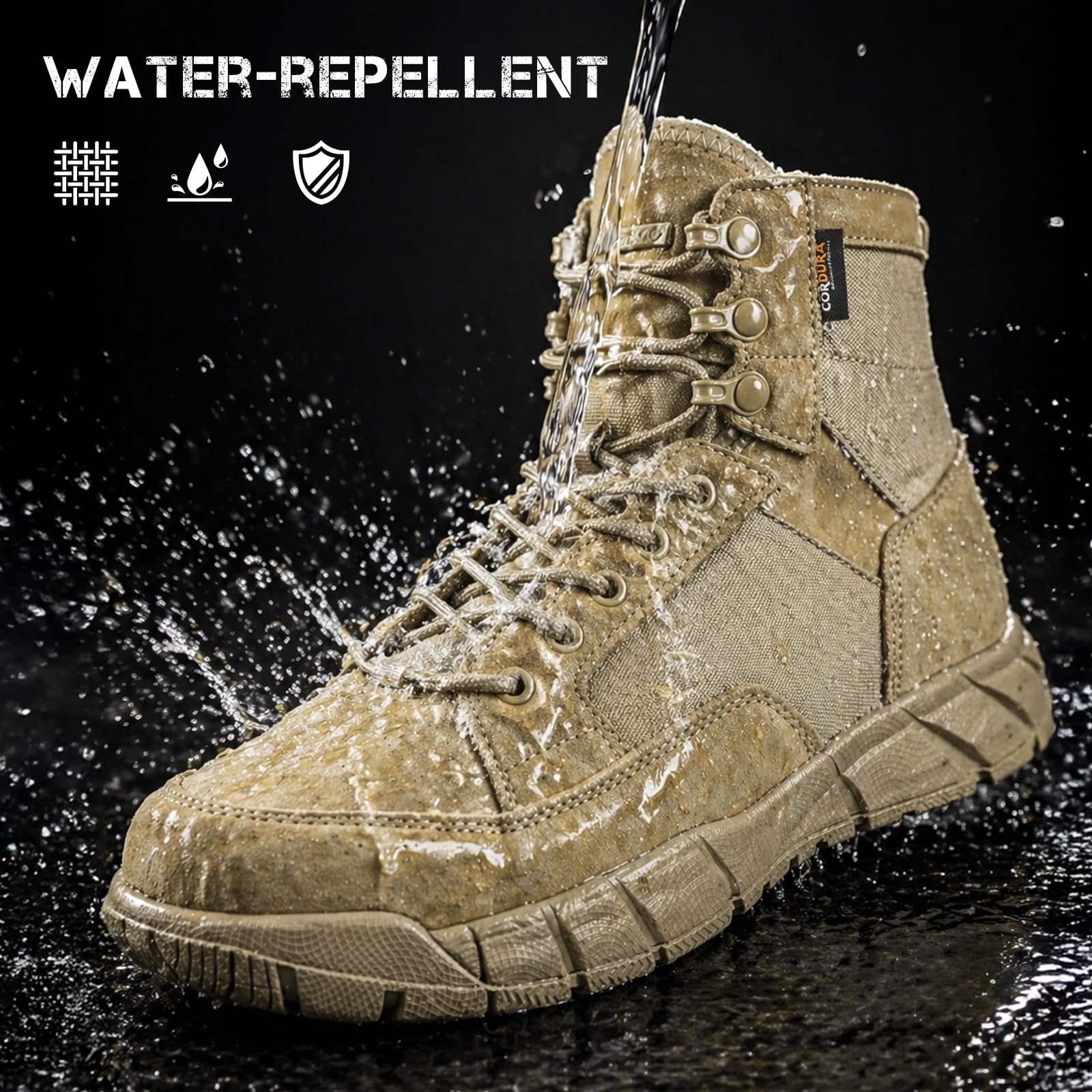 YEVHEV Tactical Schuhe Herren Leichte Militär Stiefel Ultralight Sportschuhe Verschleißfest für Camping Wandern Outdoor