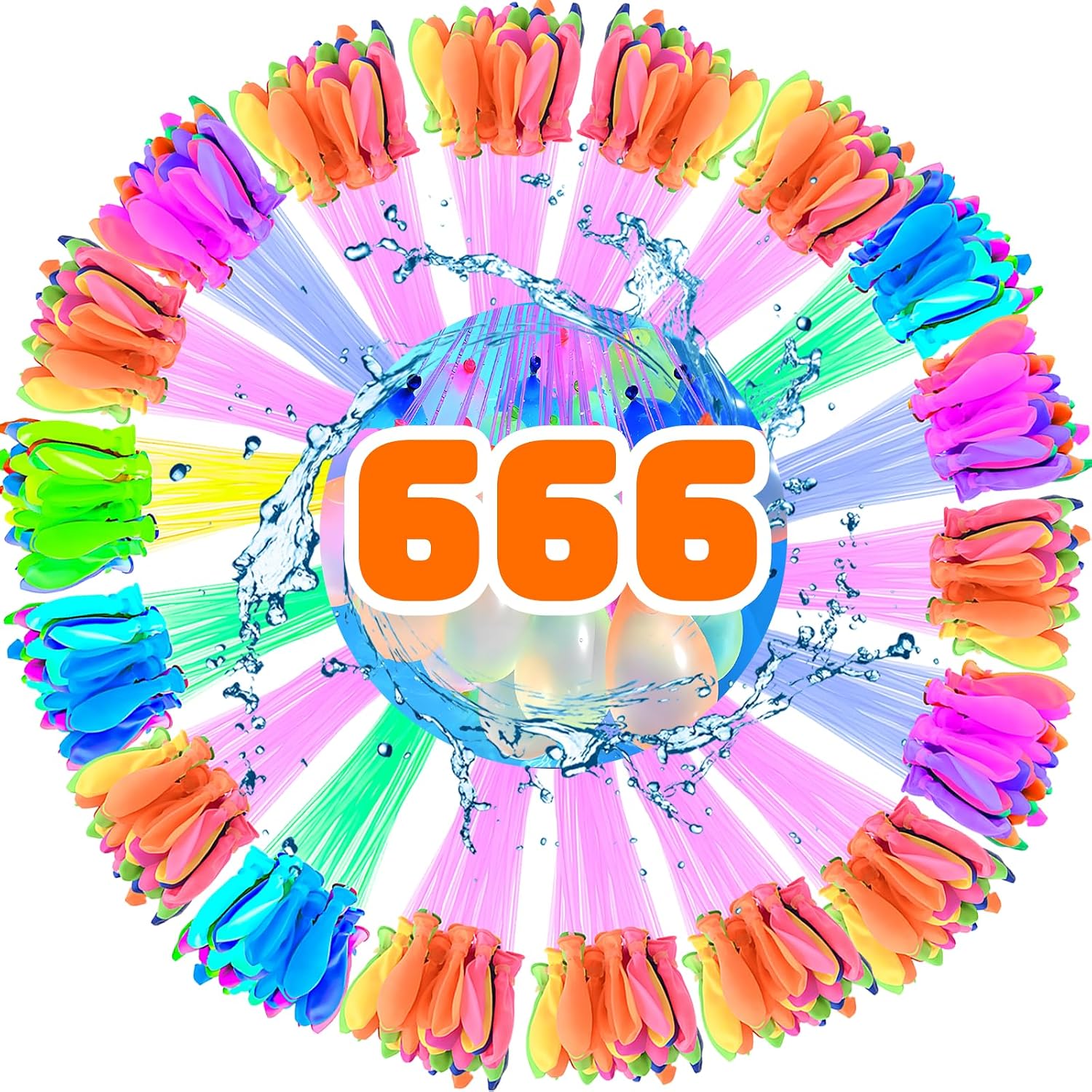 666 Stück Wasserbomben Selbstschließend,Wasserbombens,Wasser