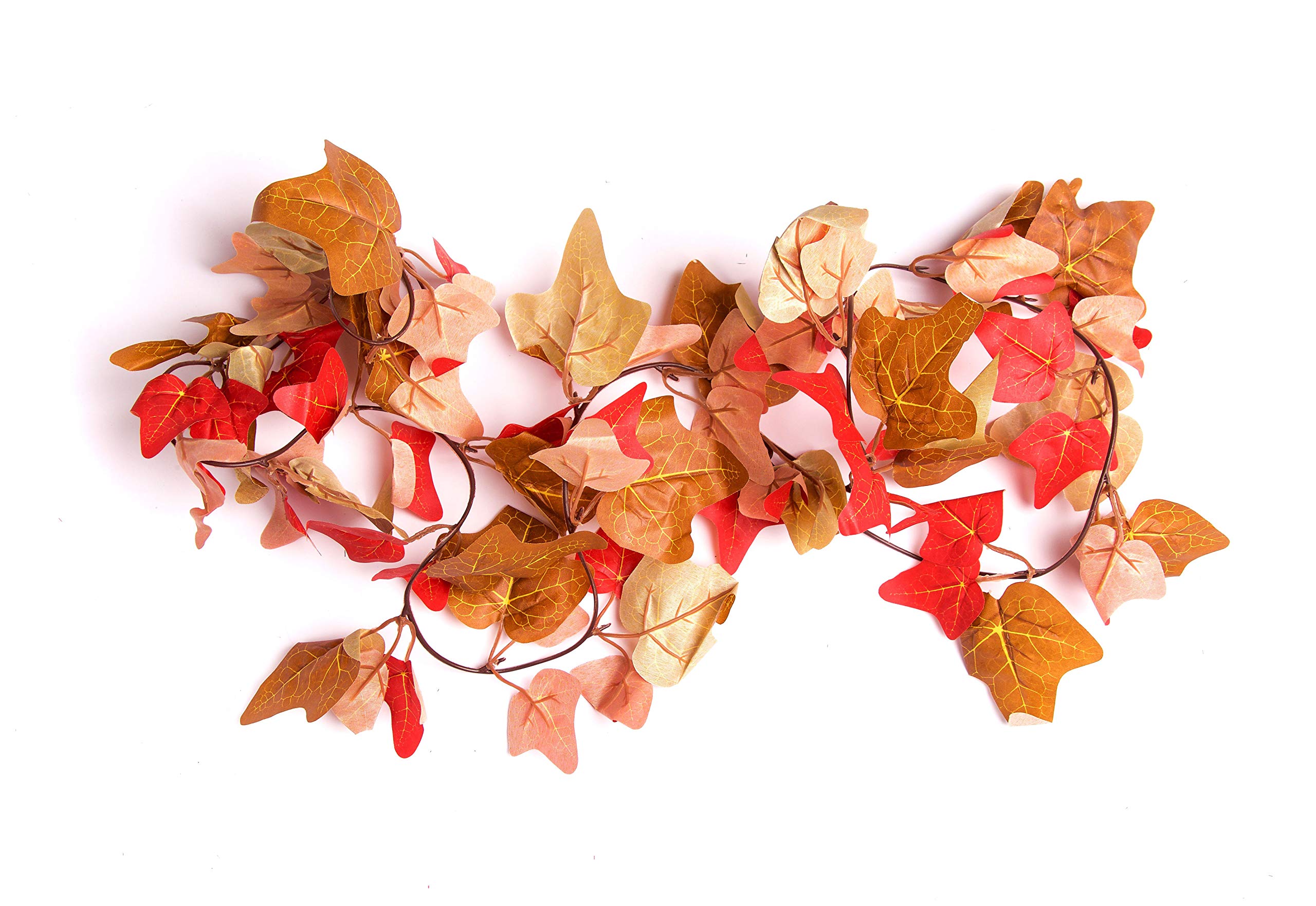 Best Artificial Large Two Tone Autumn English - Lg-15 210Cm / 7Ft Ivy Garland Hanging Vine String Plant (Large Two Tone Autumn English - Lg-15)