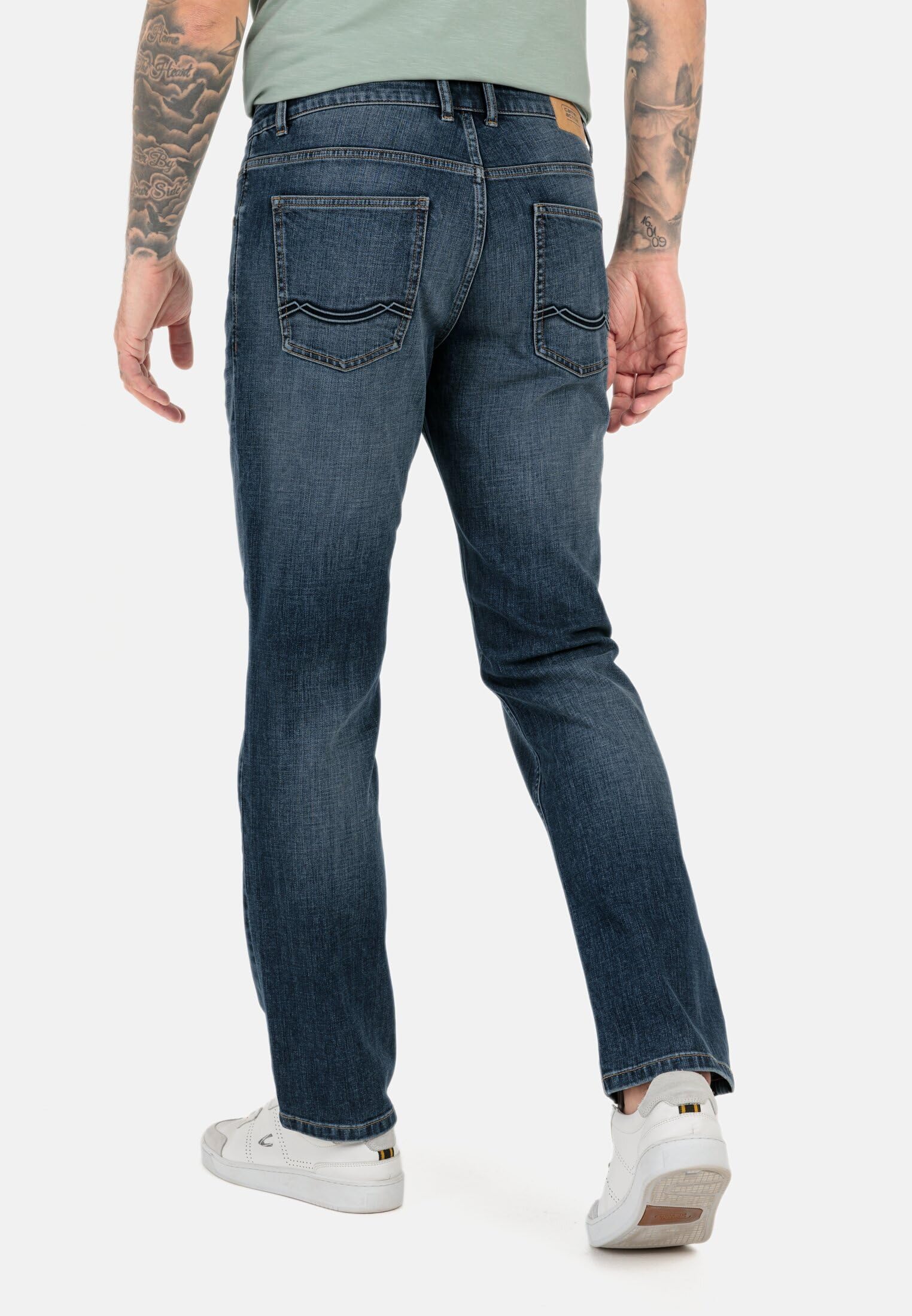 camel active Herren Slim Fit 5-Pocket Jeans