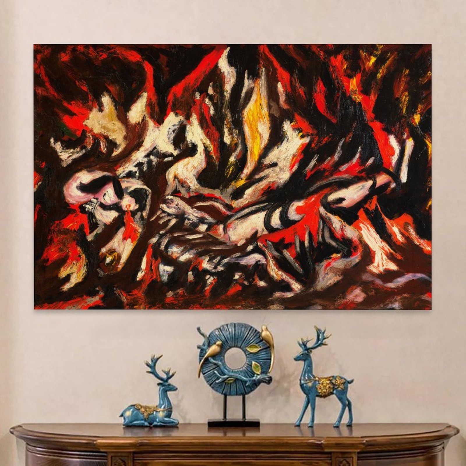 Amazon.co.jp: ジャクソン・ポロック(Jackson Pollock) 名作 炎