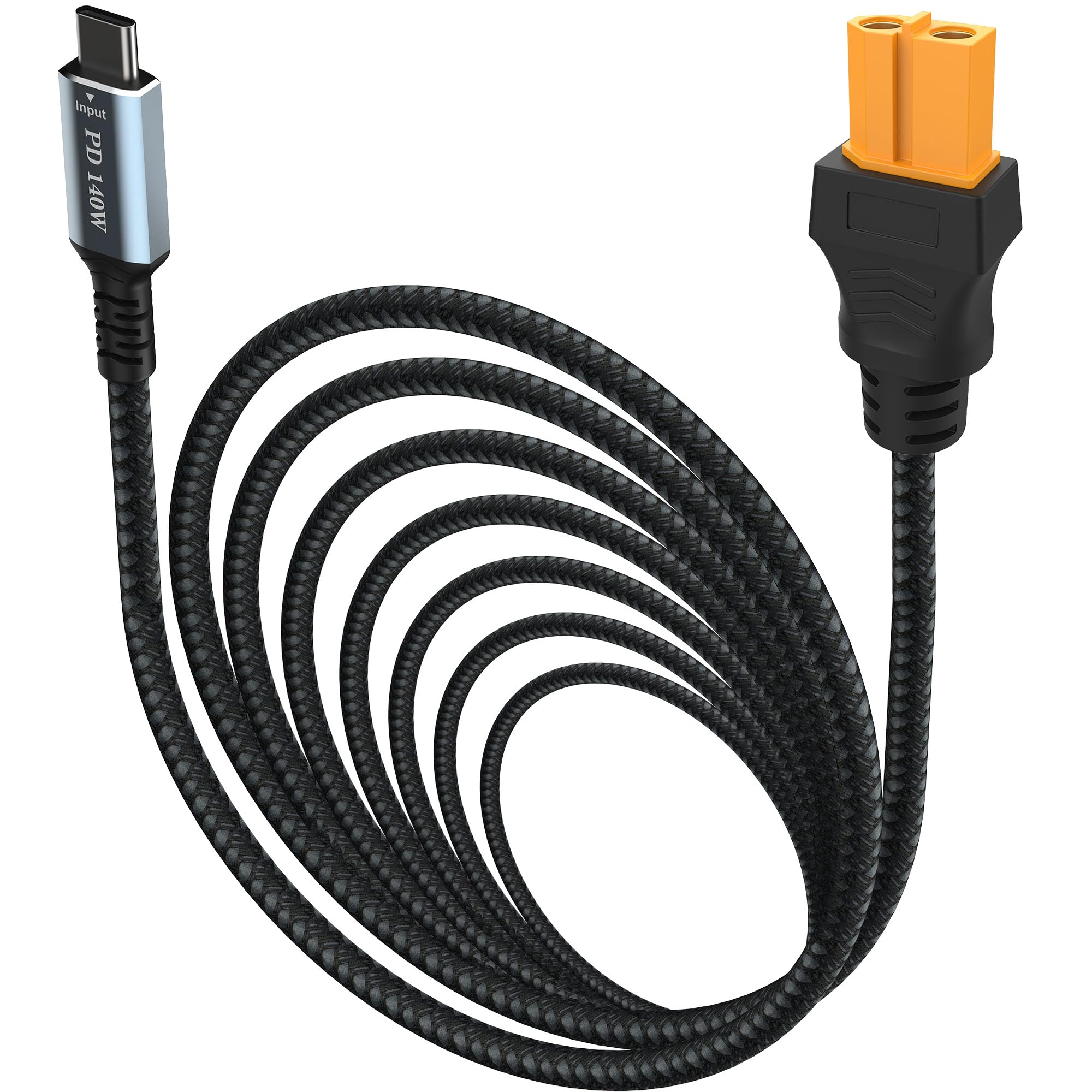 6.6ft USB C to XT60 Adapter Cable, SC100 Protocol Type-C Male to XT60 Female Fast Charging up to Cable, for Quadcopter Multicopter Aeromodelling RC