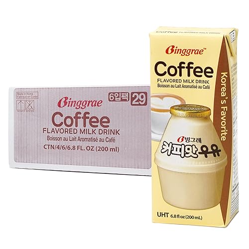 Miniatura 5 de Binggrae Bebida de leche con sabor a fresa  Bebida coreana dulce y cremosa  Cajas de 6.8 onzas líquidas  Paquete de 6