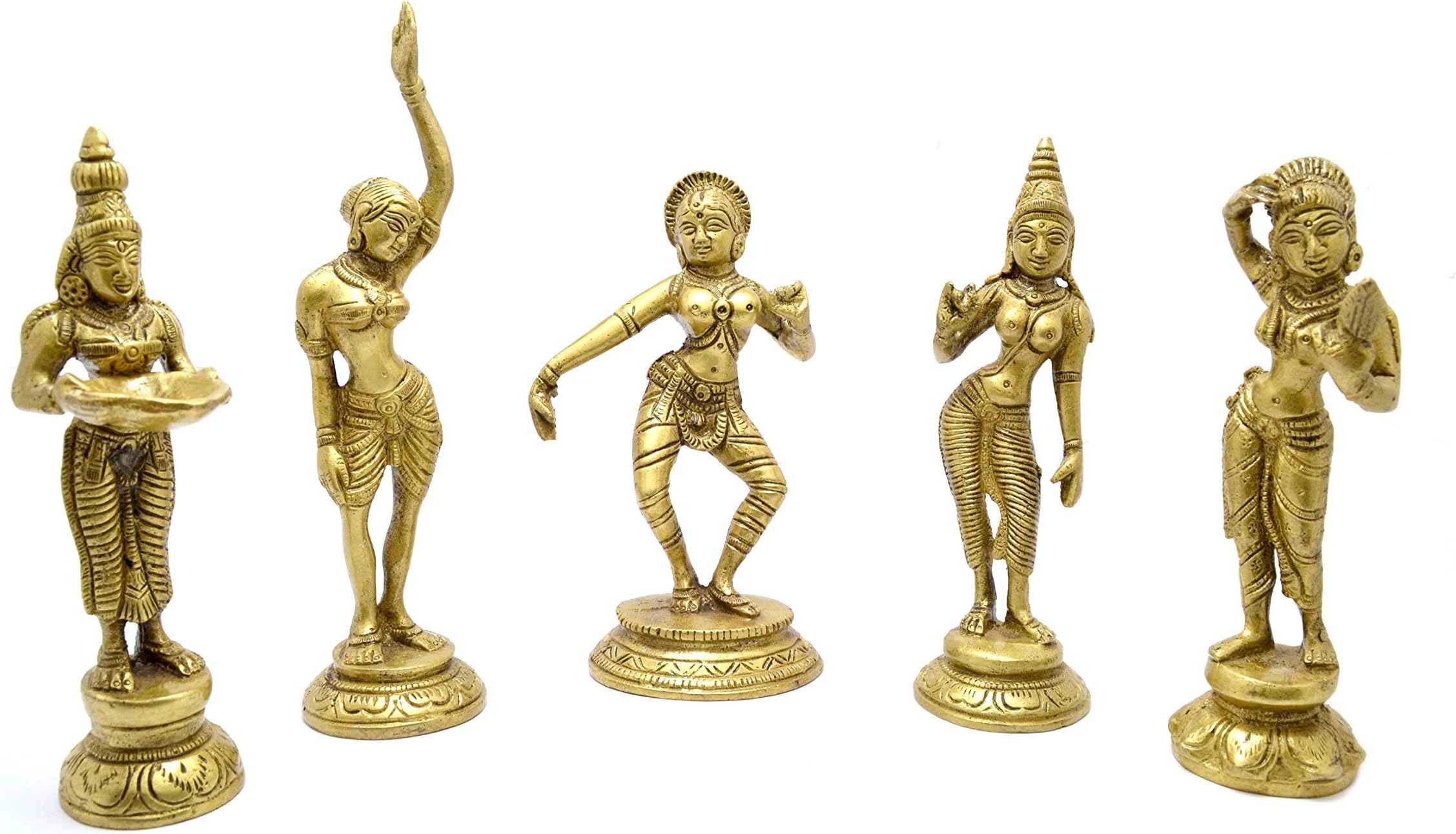 Buy Two Moustaches 7.5 Inches Brass Bullock Cart Showpiece, Showpiece