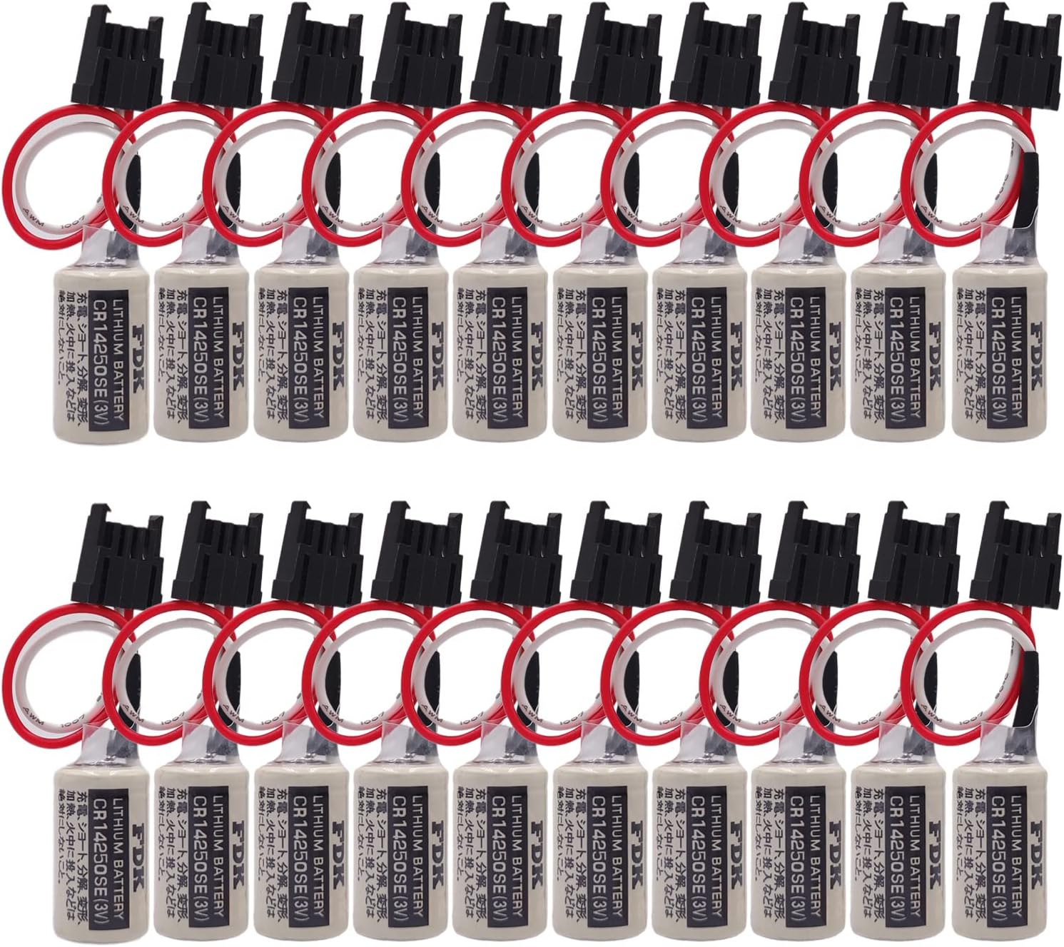 (20-Pieces 3V 1747-BA Replacement PLC Lithium Battery for FDK CR14250SE, AB Allen Bradley 1769-BA, 1756-BA1, SLC-500 Series Controls