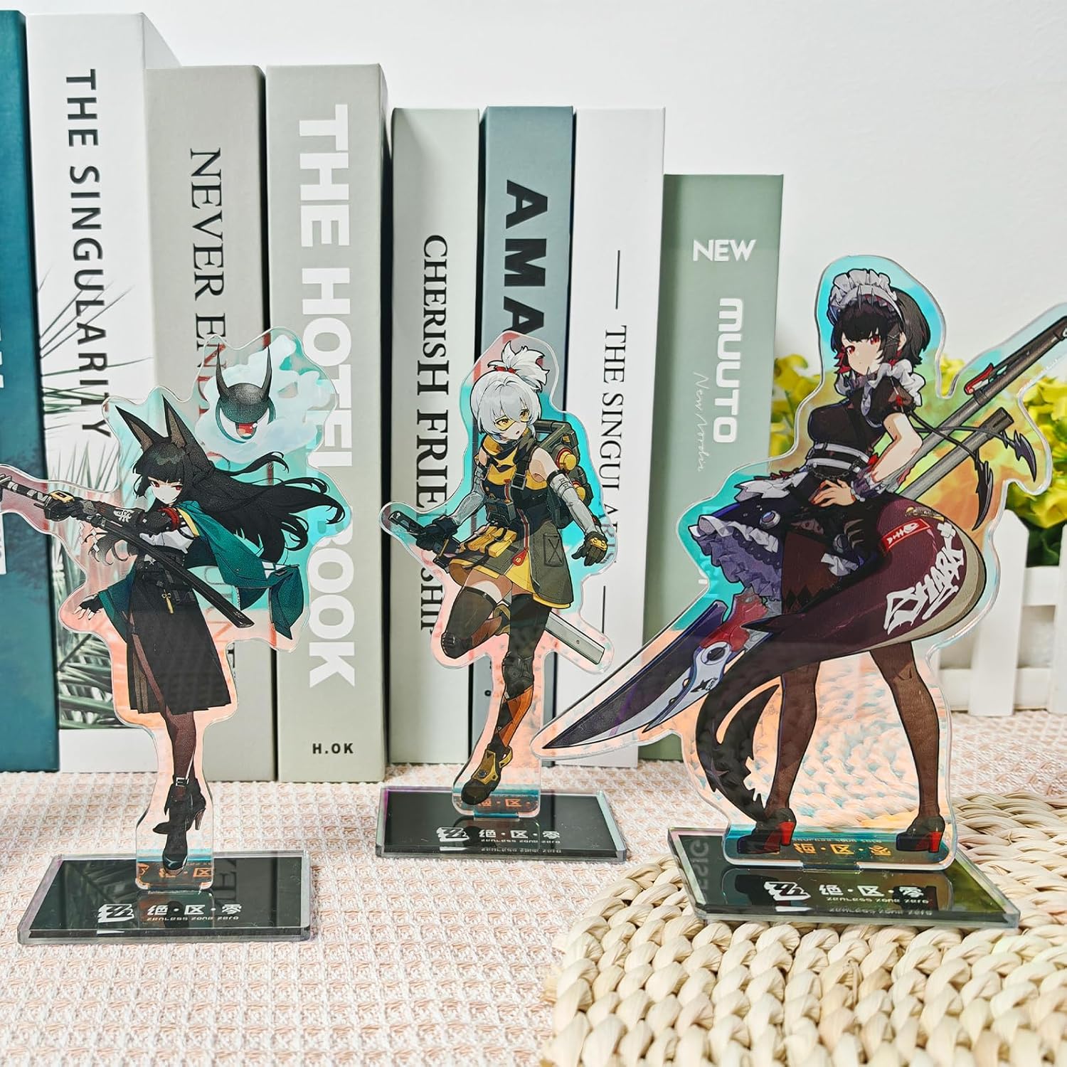 Rainteam Zenless Zone Zero Characters Acrylic Stand Figure,Colorful and Exquisite Character Design for Game Fans' Collection (Alice Thymefield)