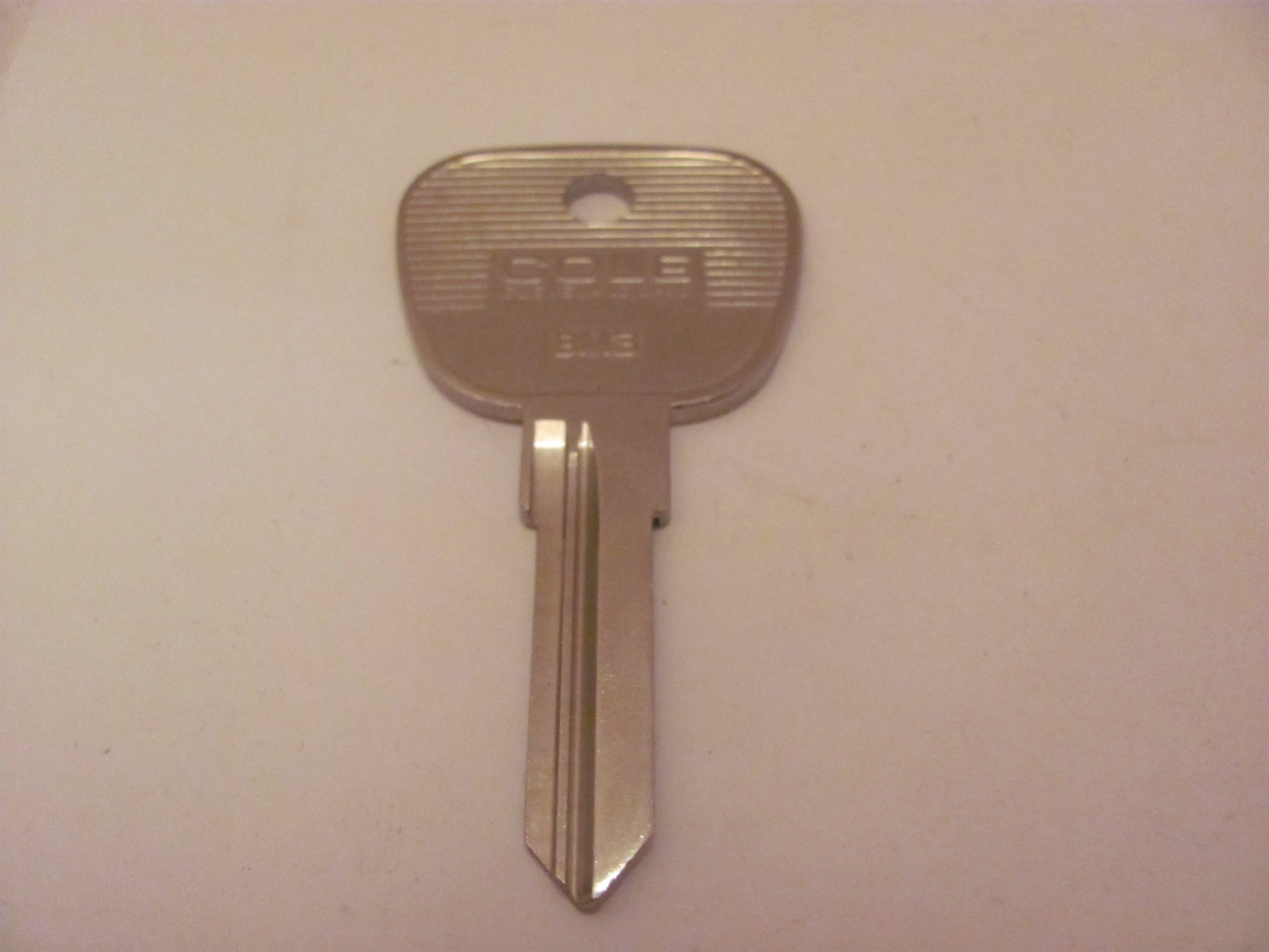 BMW - Cole Nickel Plated Double Sided Auto Key Blank - (Cole - BM3 / Ilco - BMW3 / X144)