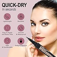 Vista 5 de Secret Xpress Control Lápiz delineador de ojos negro líquido impermeable mate de larga duración maquillaje profesional