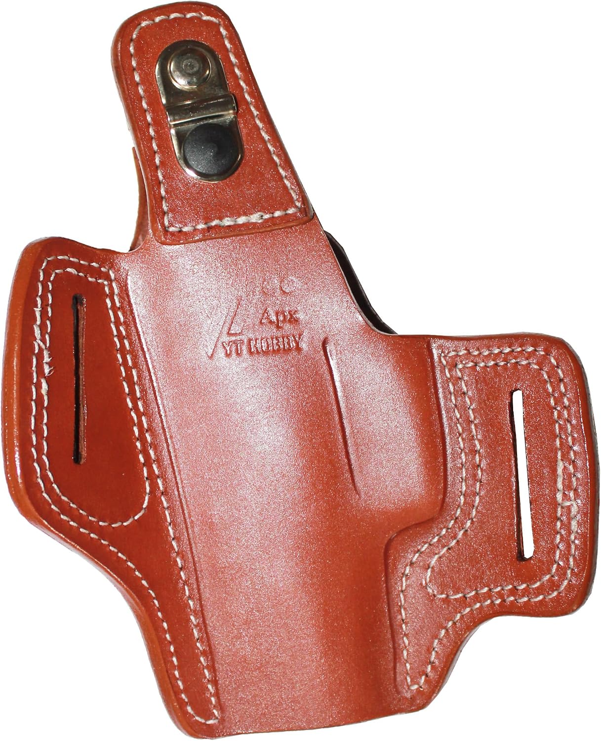 YT HOBBY Handmade Leather OWB Carry Two Slot Thumb Break Gun Holster for Beretta APX