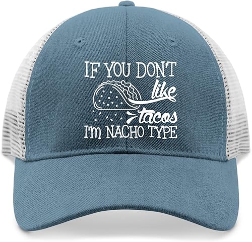 Miniatura 9 de devor Baseball Caps If You Don't Like Tacos I'm Nacho Type Dad Hat for Women Graphic Hats Adjustable