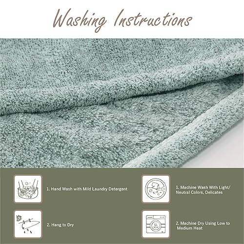 Miniatura 6 de Toalla para el cabello  Turbante de lujo de secado rápido antifrizz  Fibra de carbón absorbente ultra suave y de secado rápido, con botón de cáscara