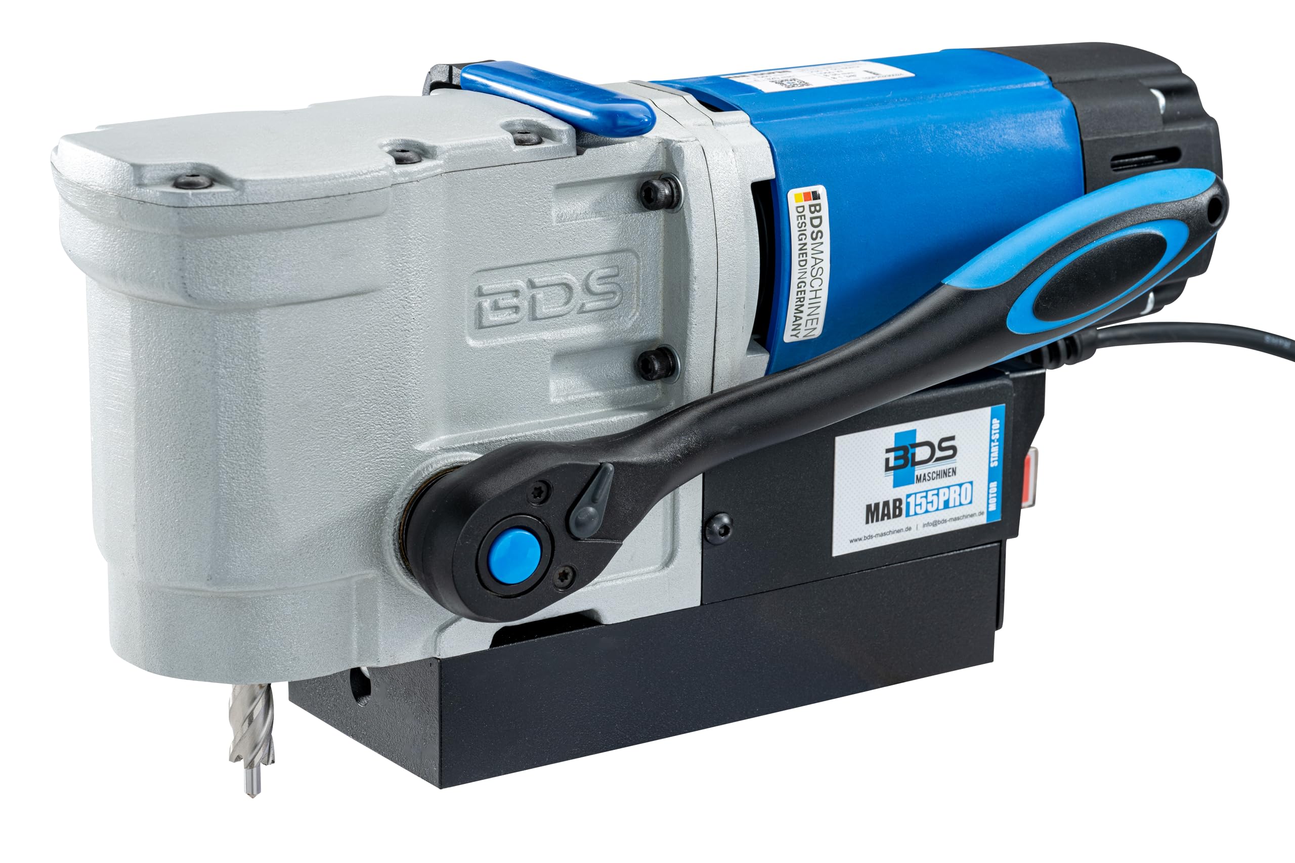 CS Unitec MAB 155PRO Portable Magnetic Drill | 1-12" Magnetic Drill Press with LED Light for Visibility | Made in Germany