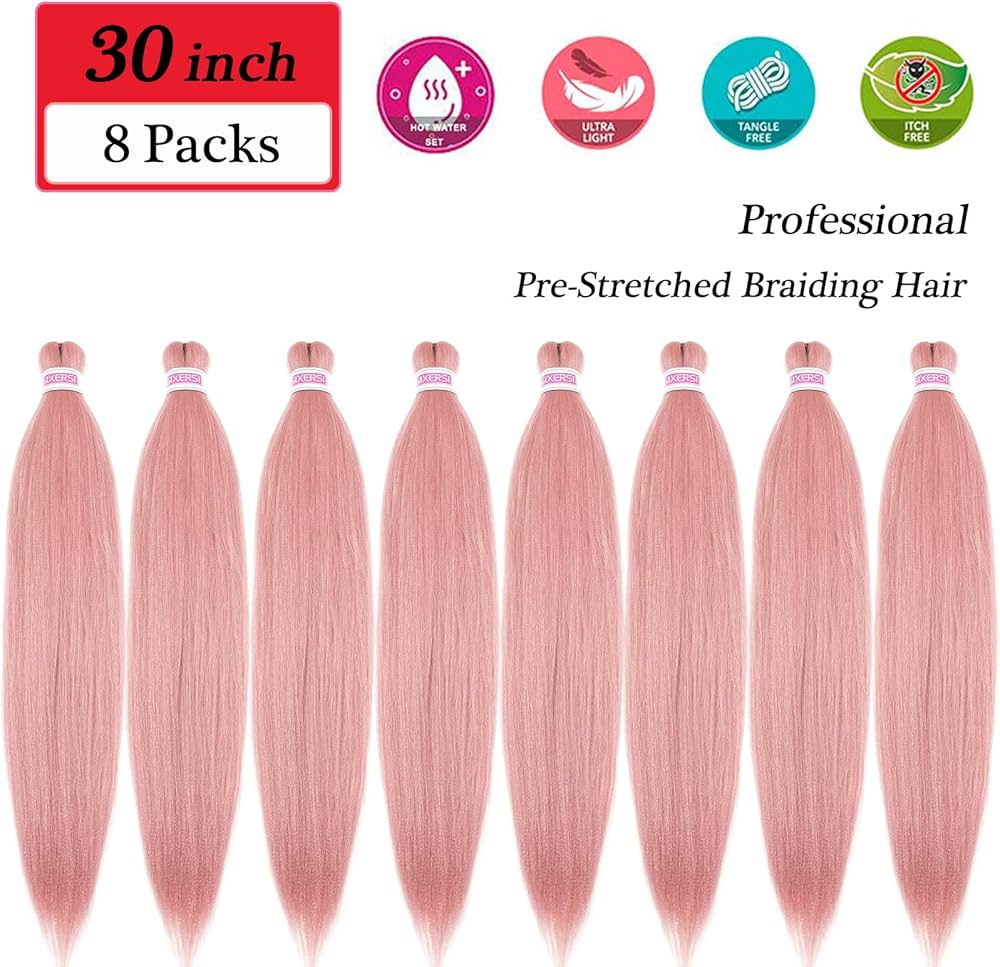 (新品、未使用) BRAIDING X 96H Amazon.com : SIXERSI Pre Stretched Braiding Hair 30 inch