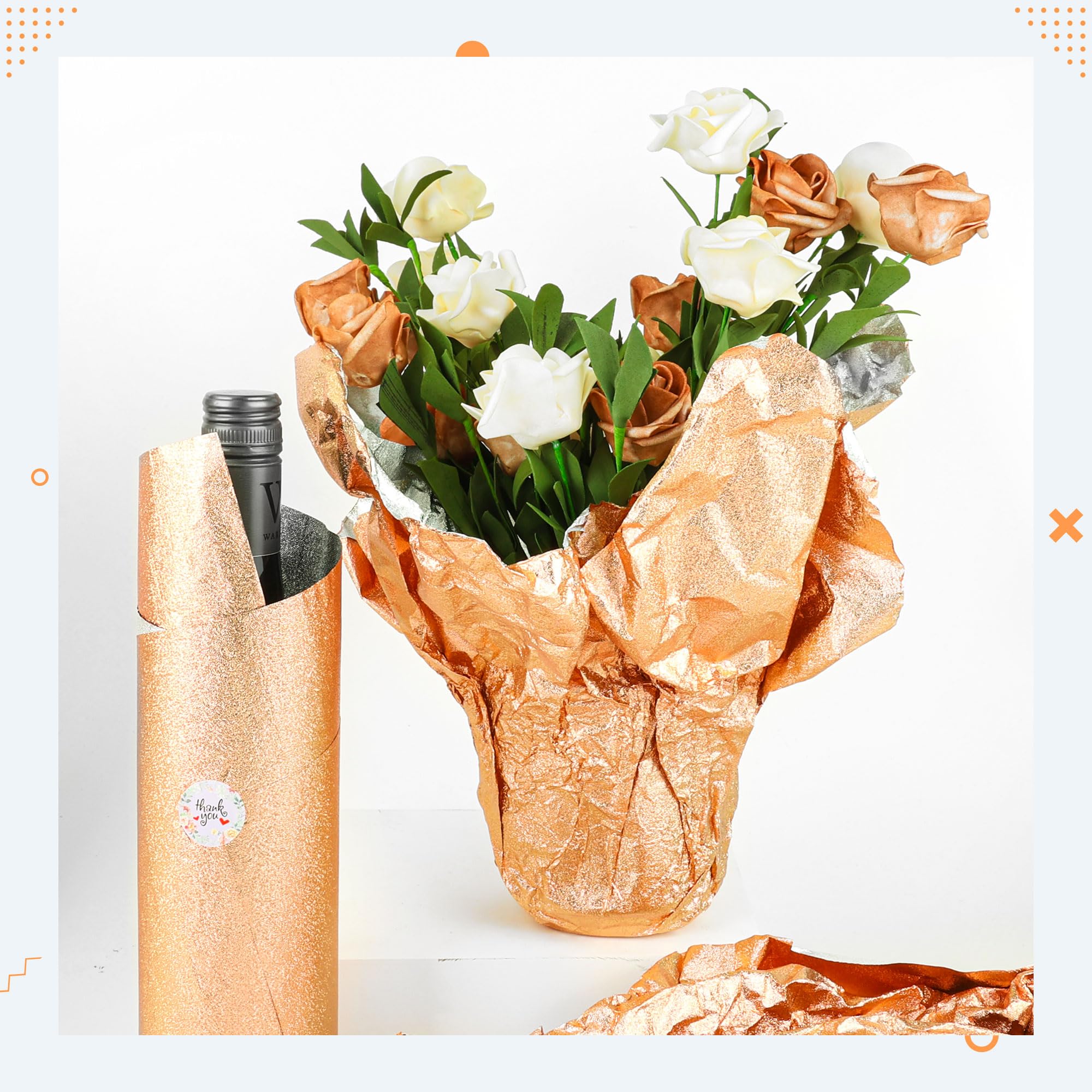 Amazon.com : Verdanzia 10 PCS Foil Wrap for Potted Plant, 19.719.7 inches Floral  Foil Plant Pot Covers, Matte Texture Wrapping Paper for Christmas Plant Pot,  Foil Wrapping Paper for DIY Flower Pot (