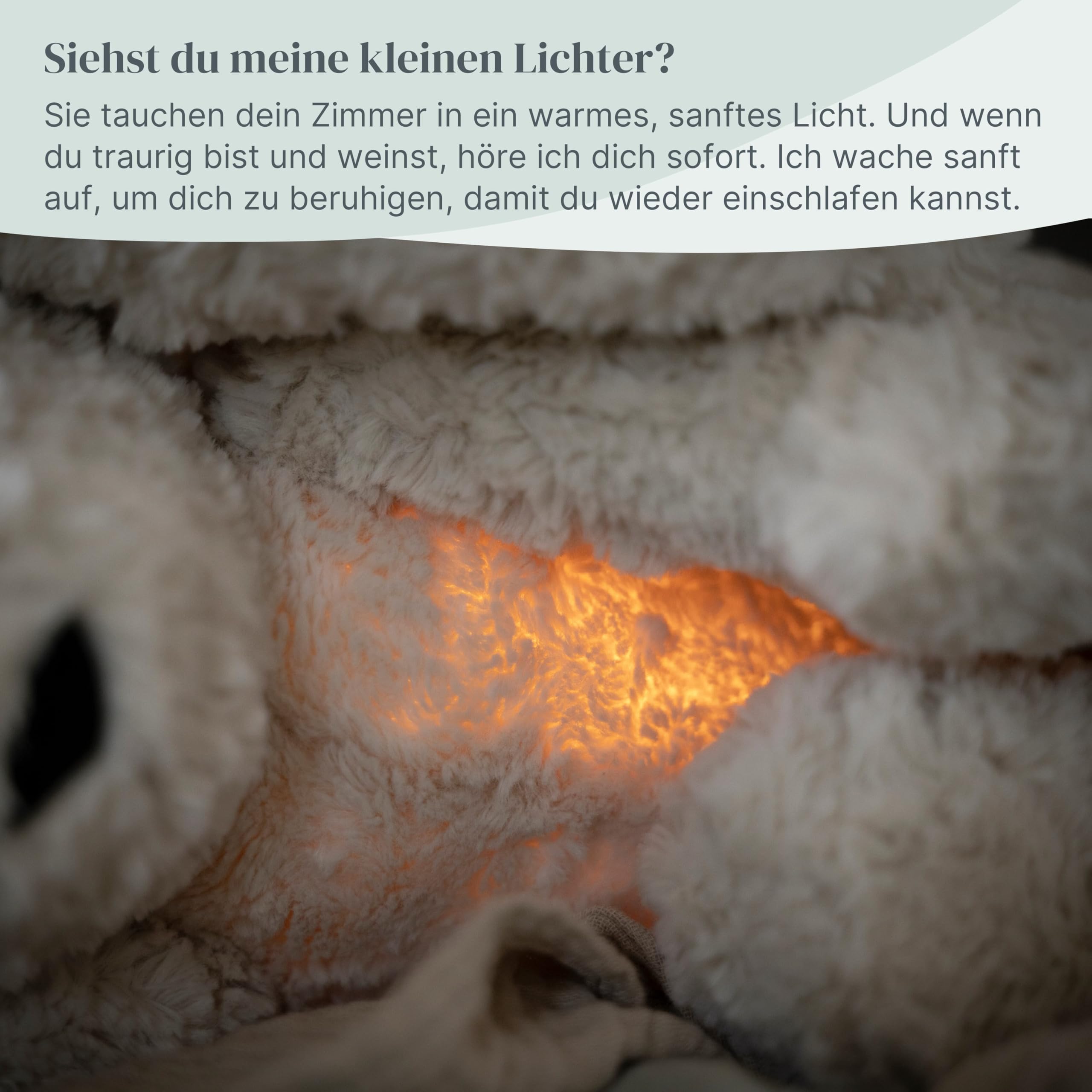 Baby's Only - Bibi das Kuschelkaninchen - Einschlafhilfe - Spieluhr Baby - White noise - Kuscheltier - Weinsensor - Baby erstausstattung - Geschenk zur geburt - Warm Linen