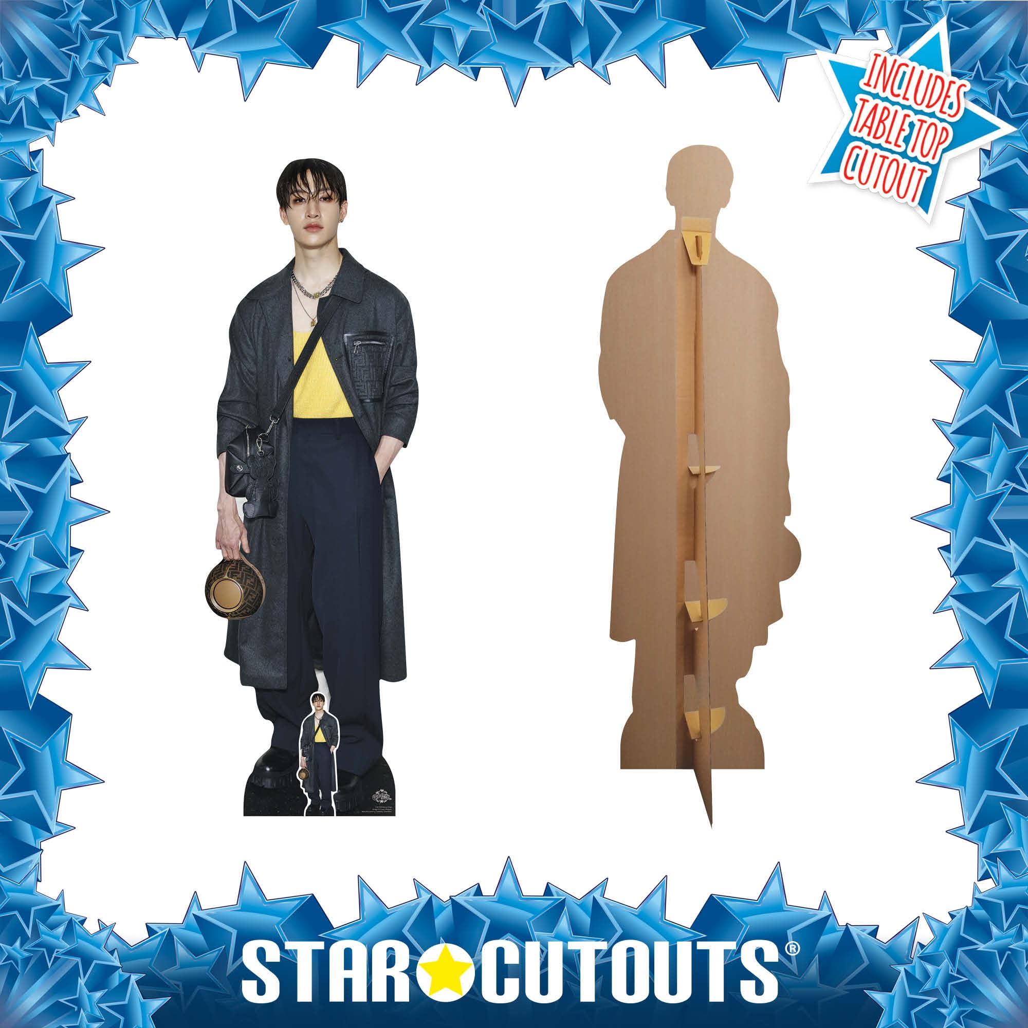 Star Cutouts CS1255 Bang Chan Pappaufsteller in Lebensgröße, 178 cm, tolles K-Pop-Fan, Geschenk und Party-Dekoration