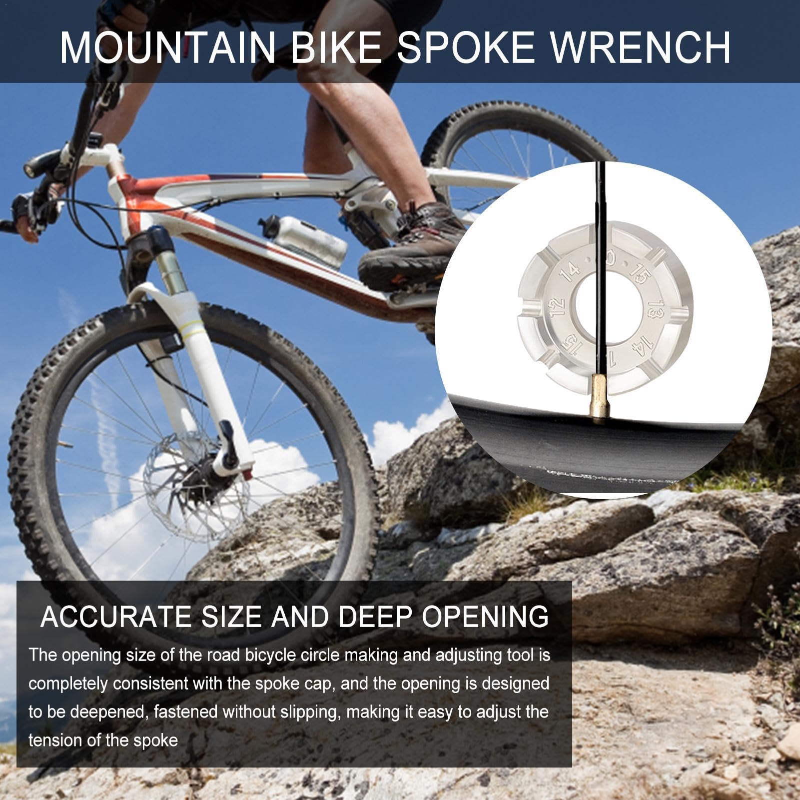Chiave Raggi Bicicletta Chiave Per Raggi Ruota Universale - Utensile Per Montare E Smontare Raggi Di Bicicletta Réparation Rayon