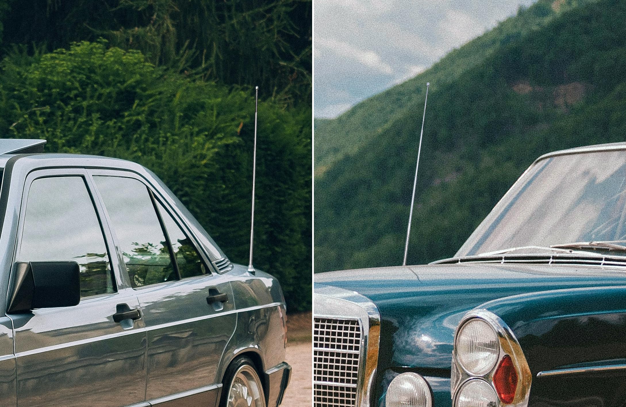 Blaupunkt Autojet 25, antenne motorisée avec Tige argentée, câble de 1,4m, 12V