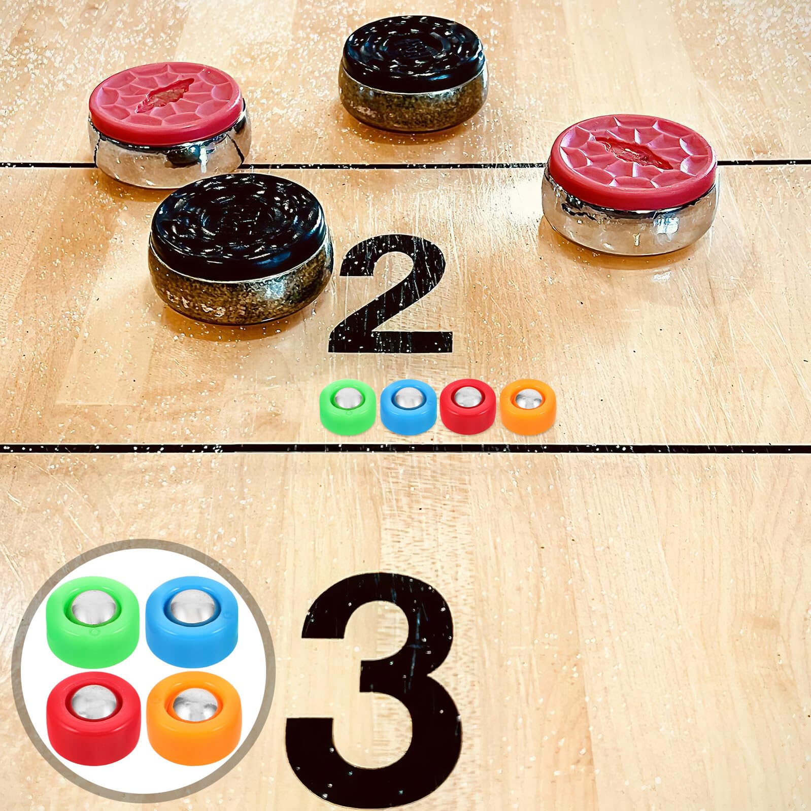 ibasenice Palets De Rechange pour Curling Shuffleboard Palets De Rechange Accessoires pour Mini Shuffleboard Mini Équipement De De Table