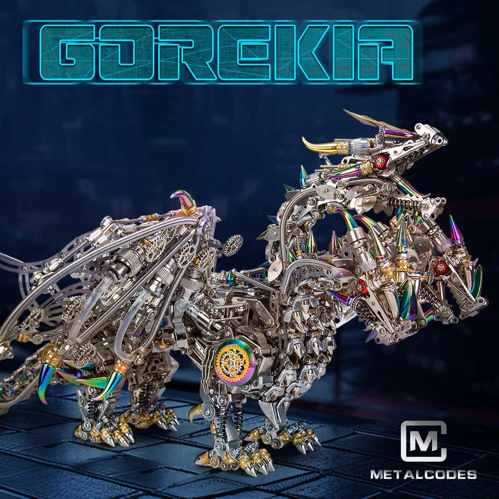 Generisch Gorekia - Puzzle in metallo 3D per adulti, con set di attrezzi da costruzione, 2900 pezzi, decorazione per la casa per adolescenti