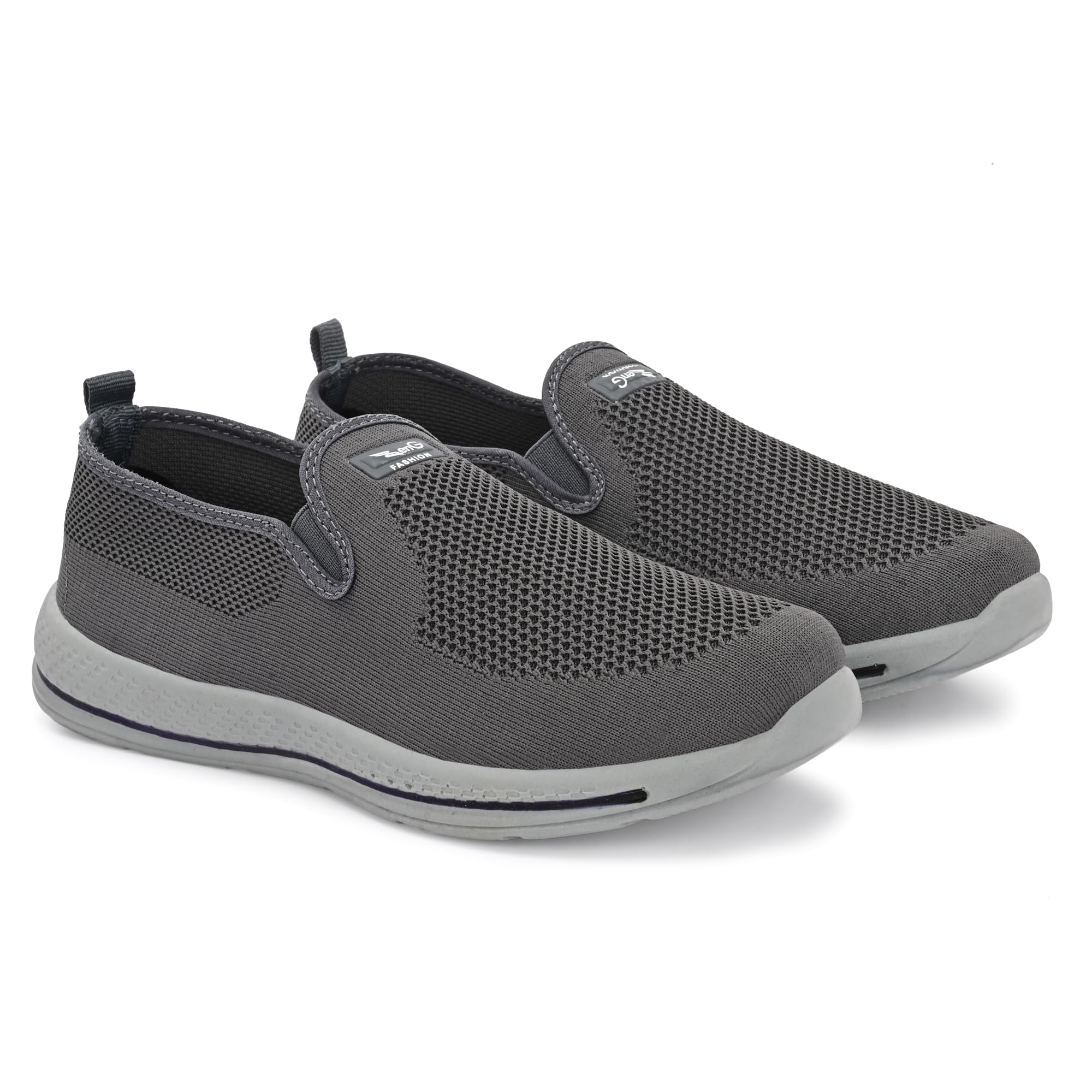 birde Men Flexible Stylish Comfortable Regular Wear PU Molded Insole Black Casual Shoes (Slip-on) Shoes for Men-picture-36